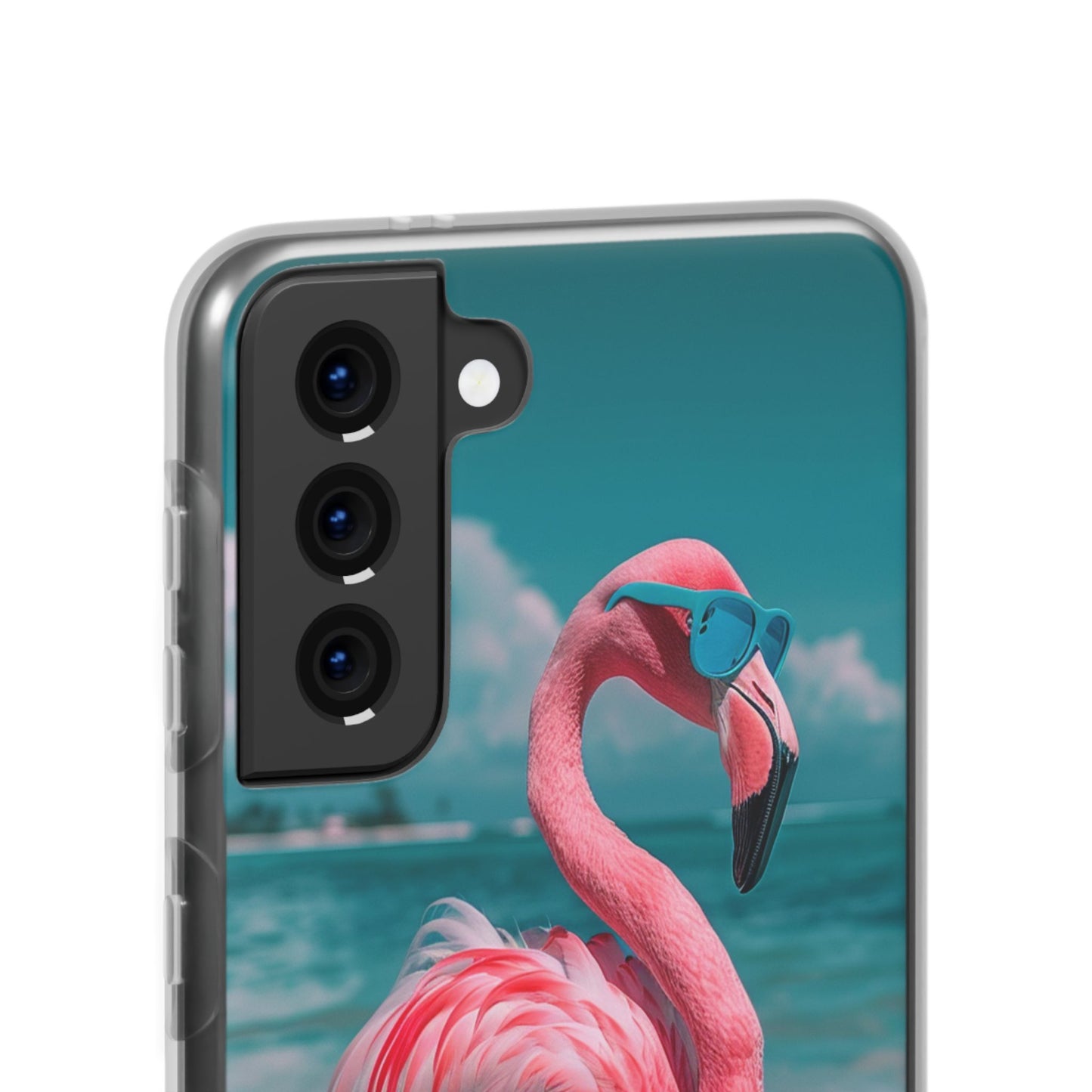 Aruba Beach Flamingo iPhone & Samsung Flexi Cases