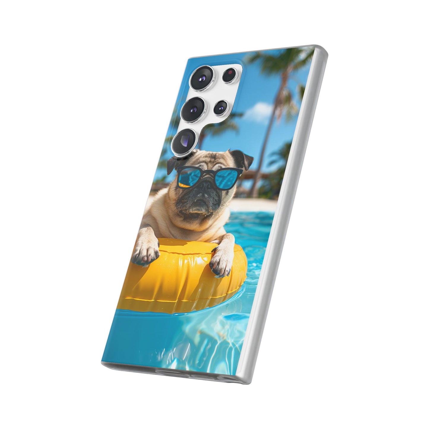 Aruba Pug Summer Option #2 iPhone & Samsung Flexi Cases