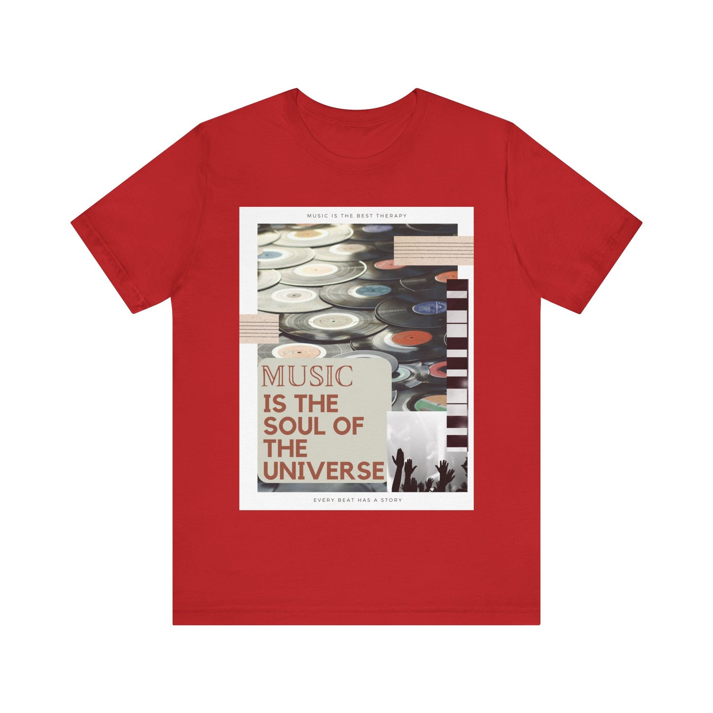 Music Is The Soul Of The Universe Unisex Jersey Short Sleeve Tee