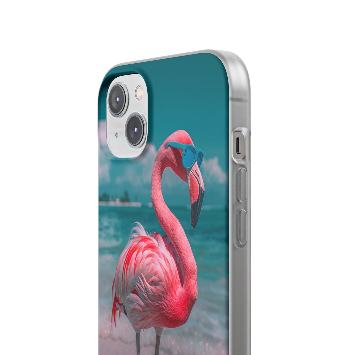 Aruba Beach Flamingo iPhone & Samsung Flexi Cases