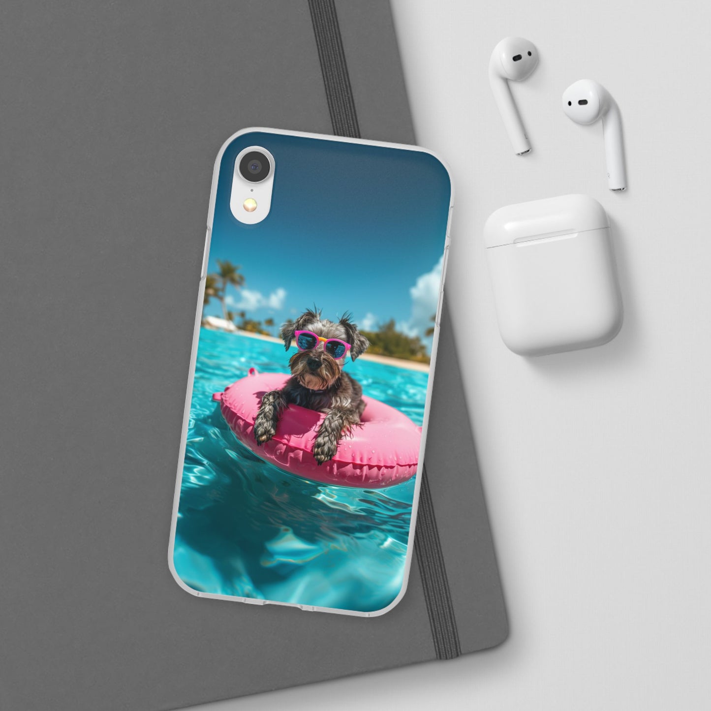 Aruba Schnauzer Summer Beach iPhone & Samsung Flexi Cases