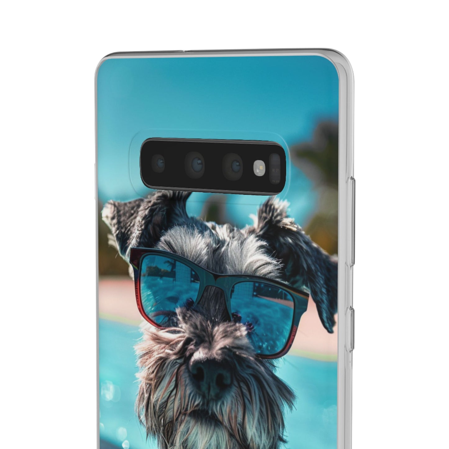 Aruba Schnauzer Option #2 Summer Beach iPhone & Samsung Flexi Cases