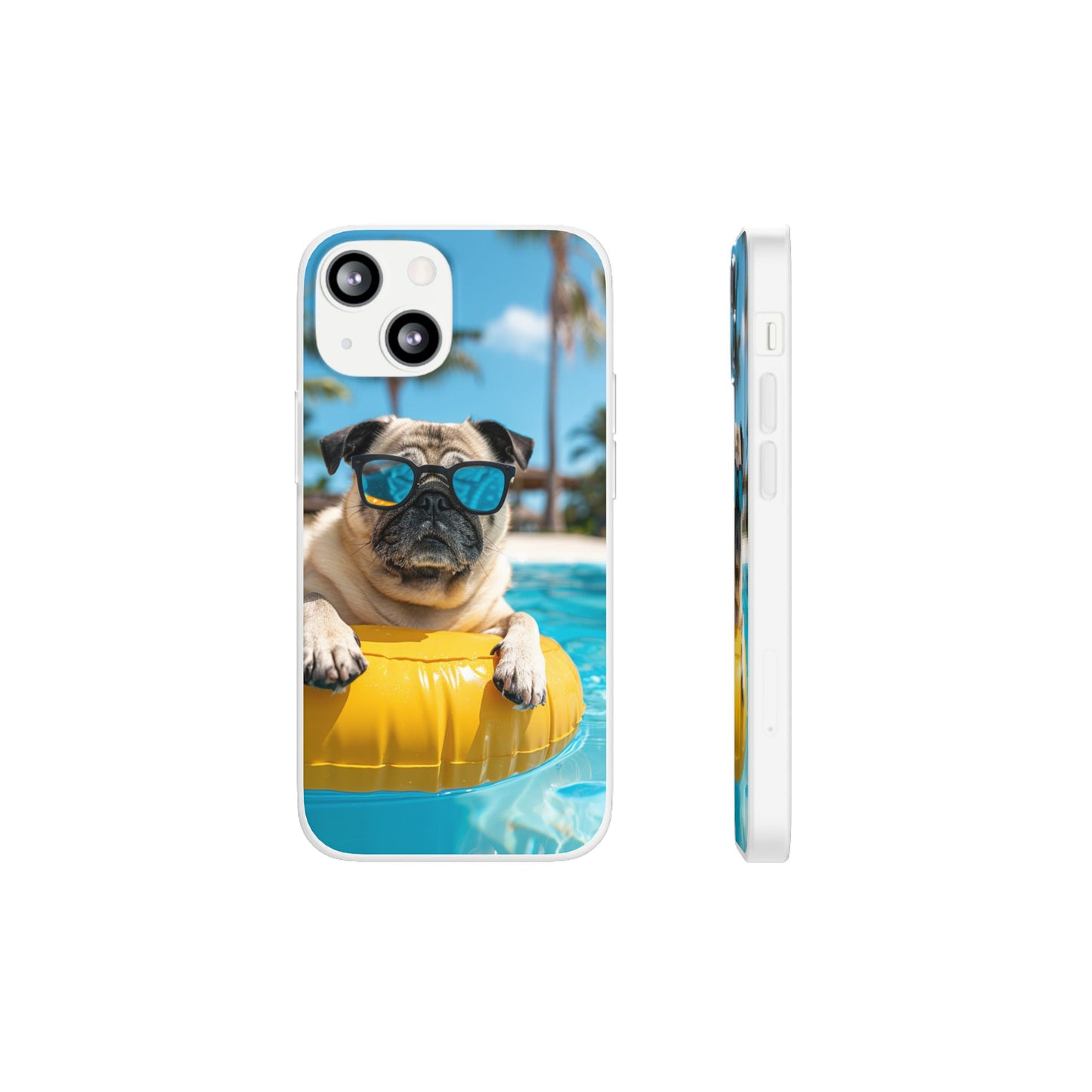 Aruba Pug Summer Option #2 iPhone & Samsung Flexi Cases
