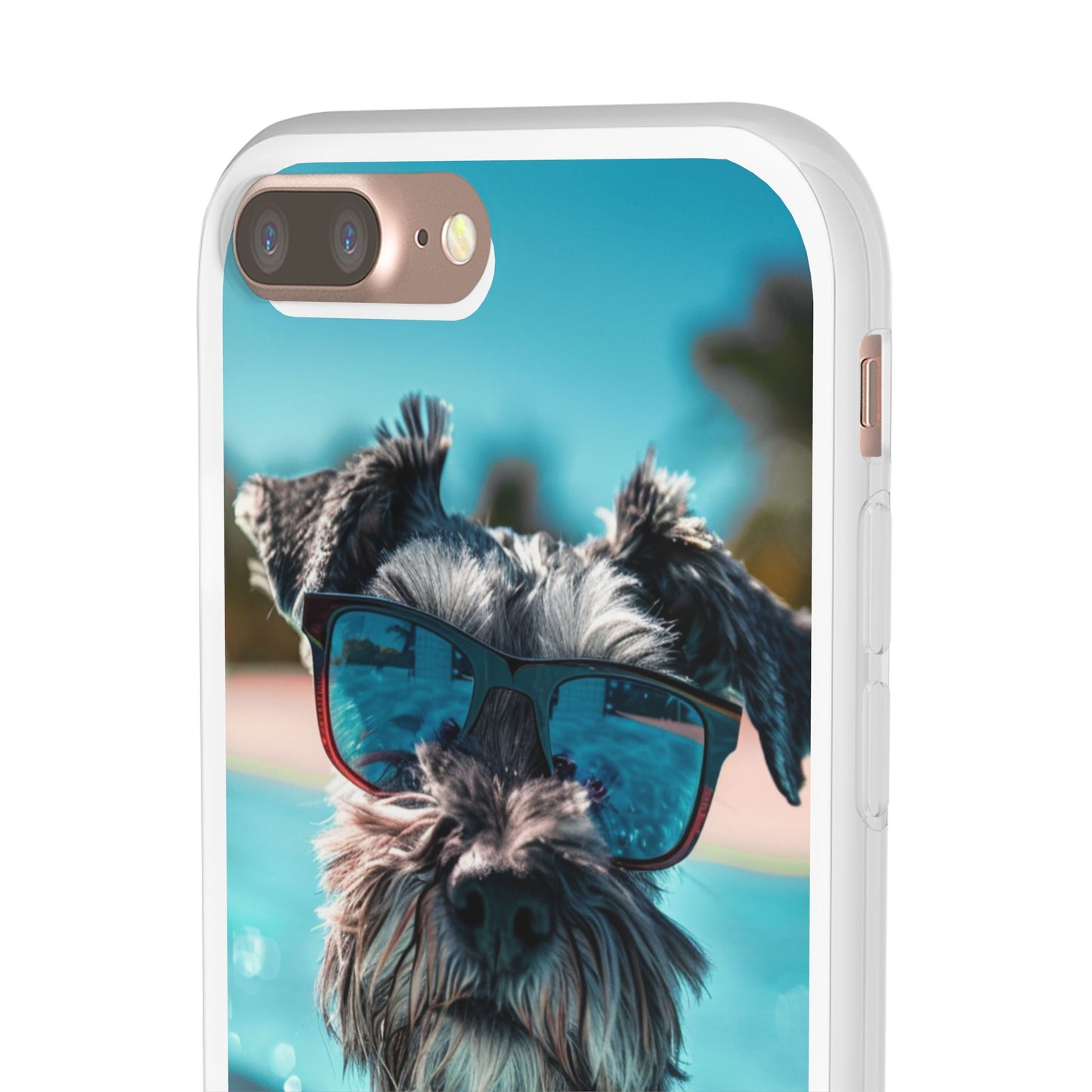 Aruba Schnauzer Option #2 Summer Beach iPhone & Samsung Flexi Cases