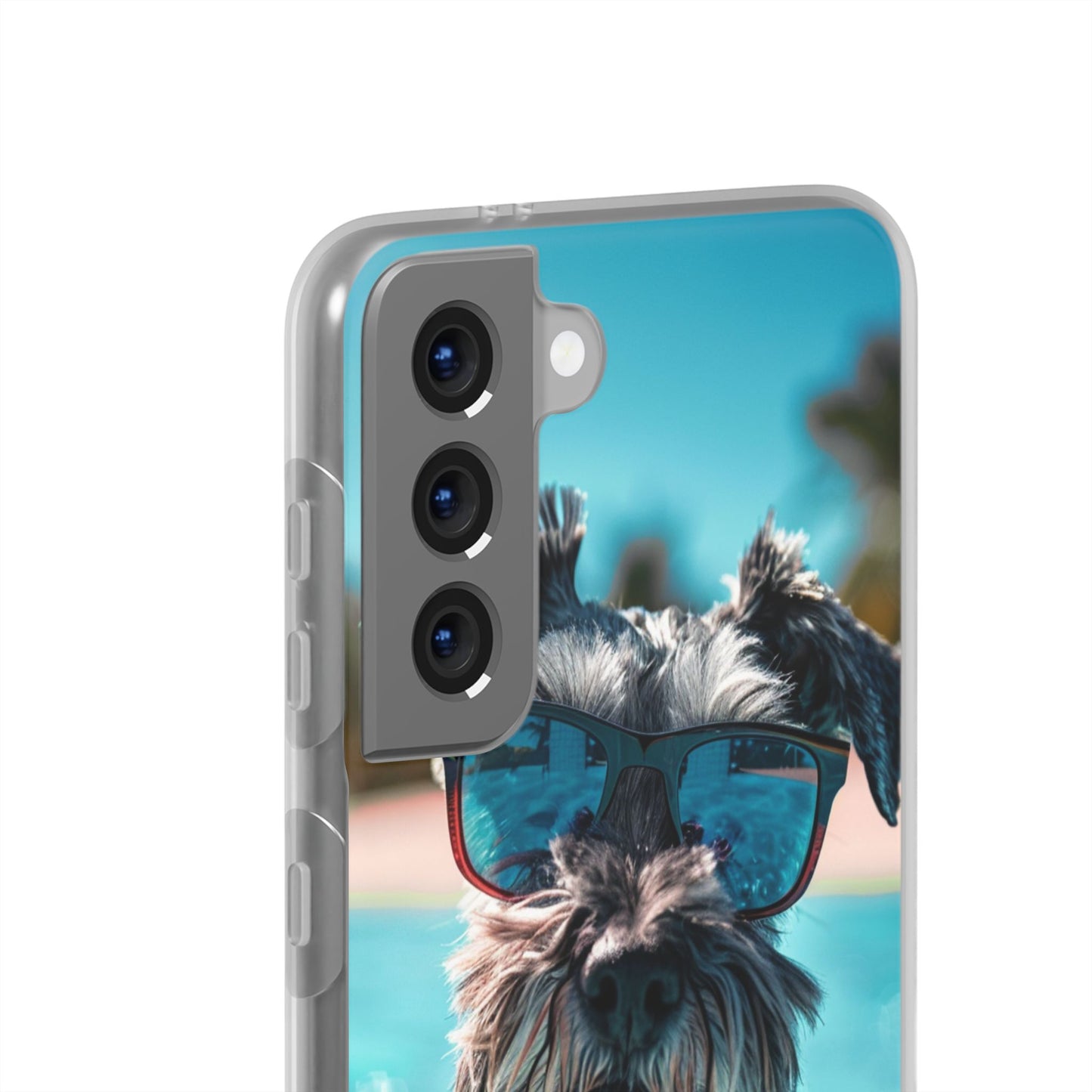 Aruba Schnauzer Option #2 Summer Beach iPhone & Samsung Flexi Cases