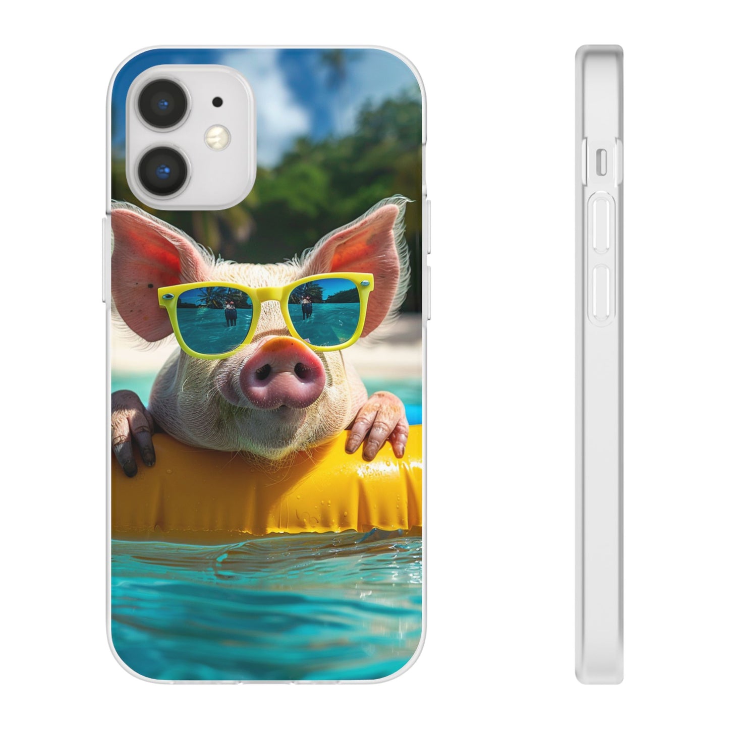 Aruba Summer Beach Pig iPhone & Samsung Flexi Cases