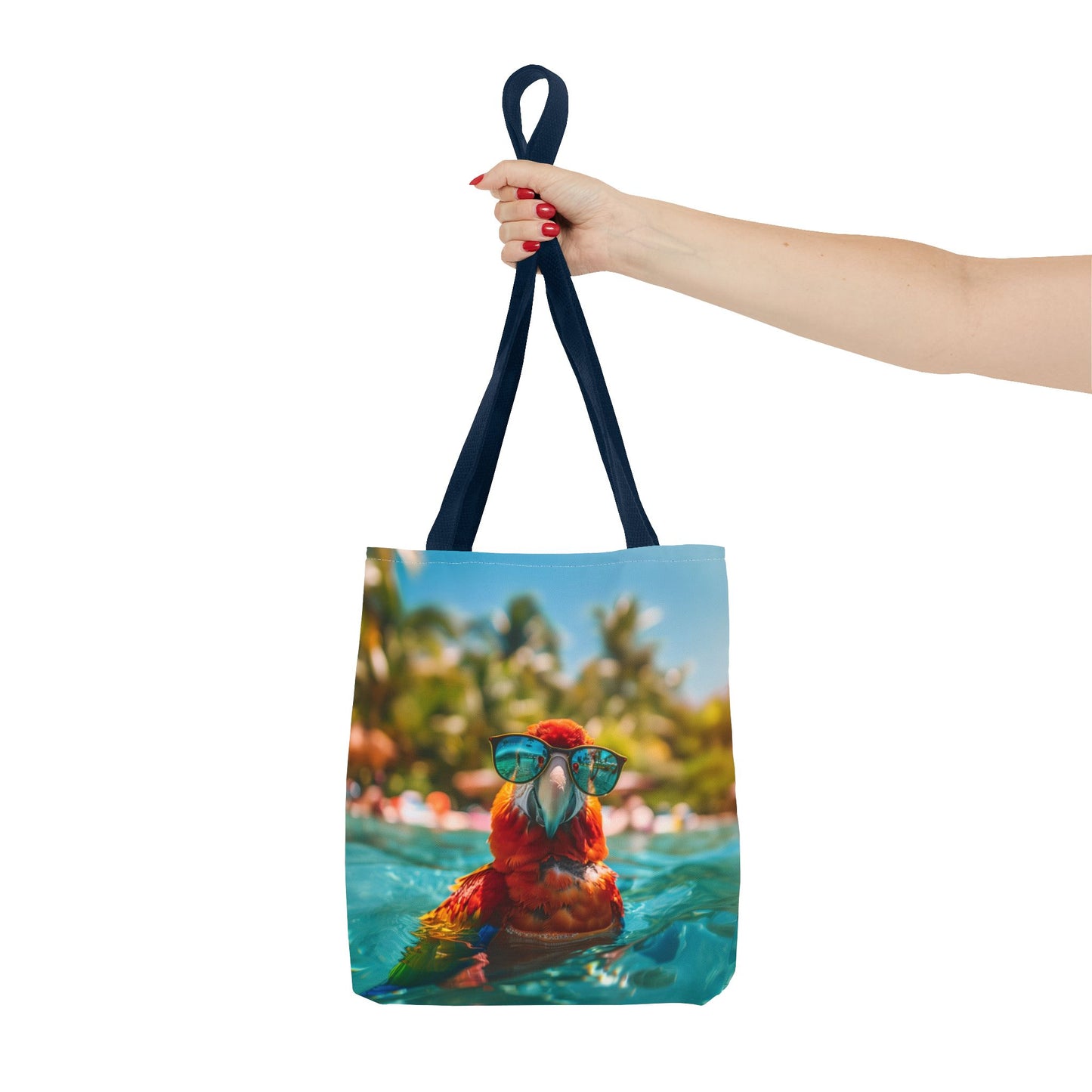 Summer Parrot Beach Tote Bag