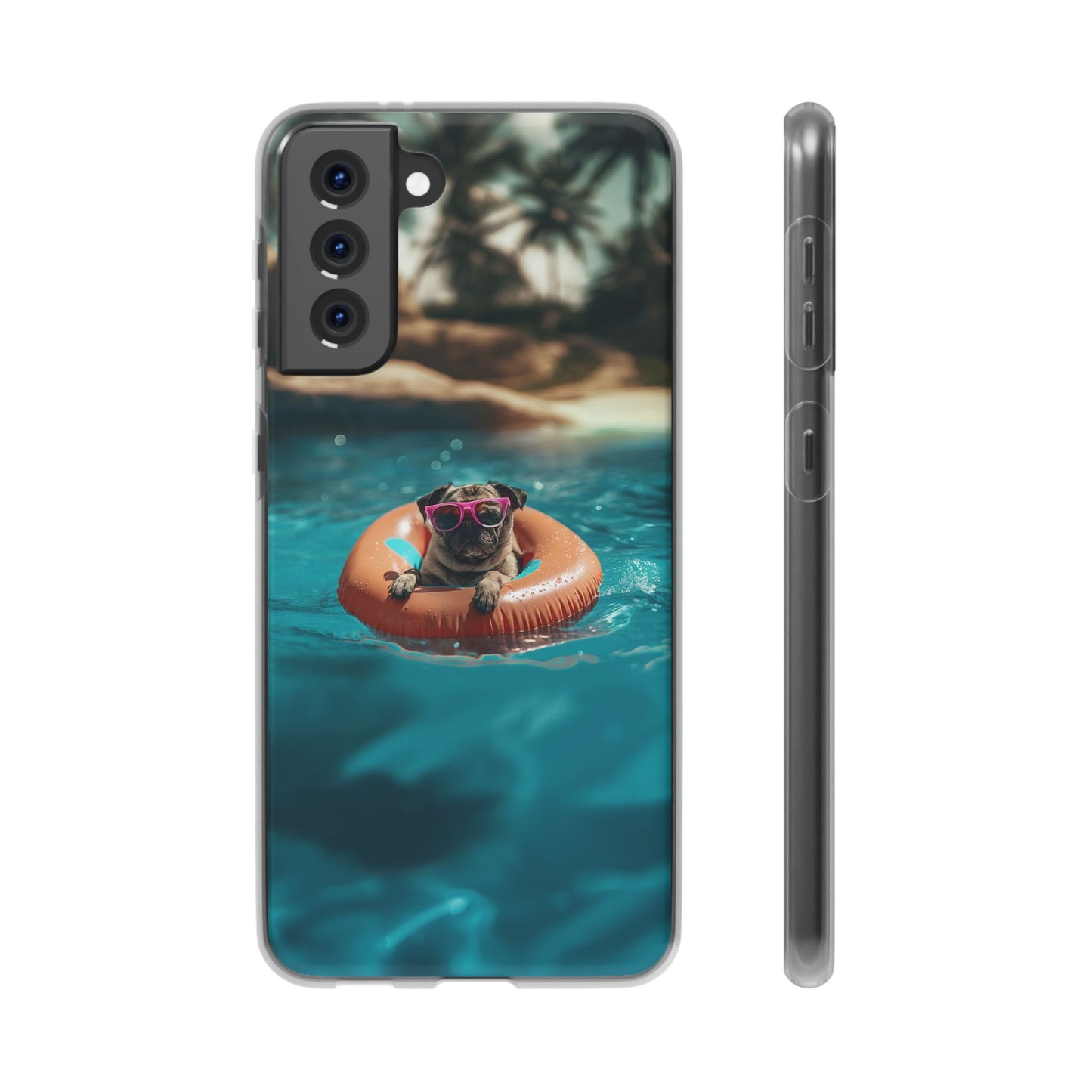 Pug Summer iPhone & Samsung Flexi Cases