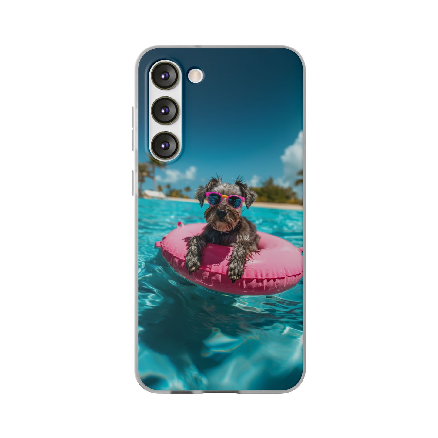 Aruba Schnauzer Summer Beach iPhone & Samsung Flexi Cases