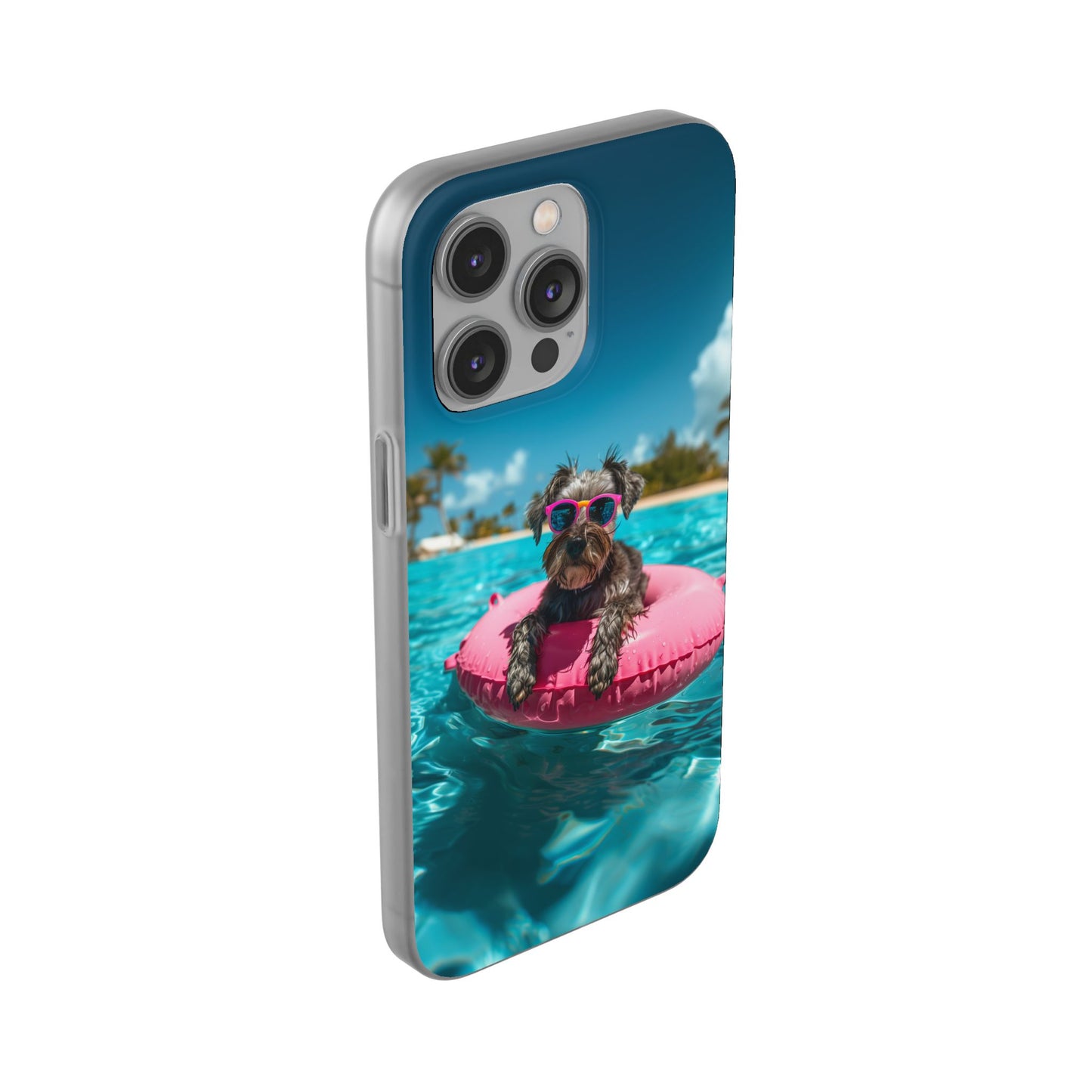 Aruba Schnauzer Summer Beach iPhone & Samsung Flexi Cases