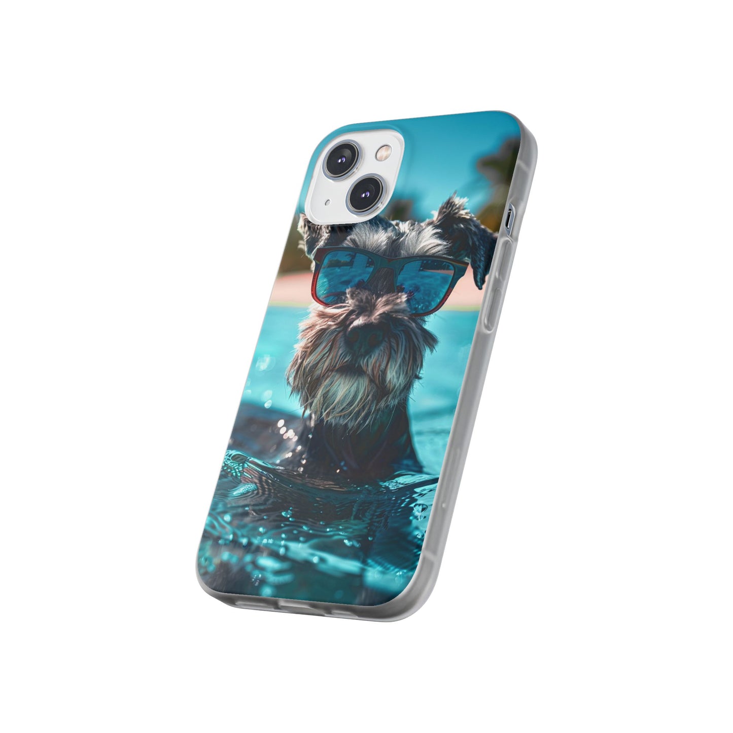 Aruba Schnauzer Option #2 Summer Beach iPhone & Samsung Flexi Cases