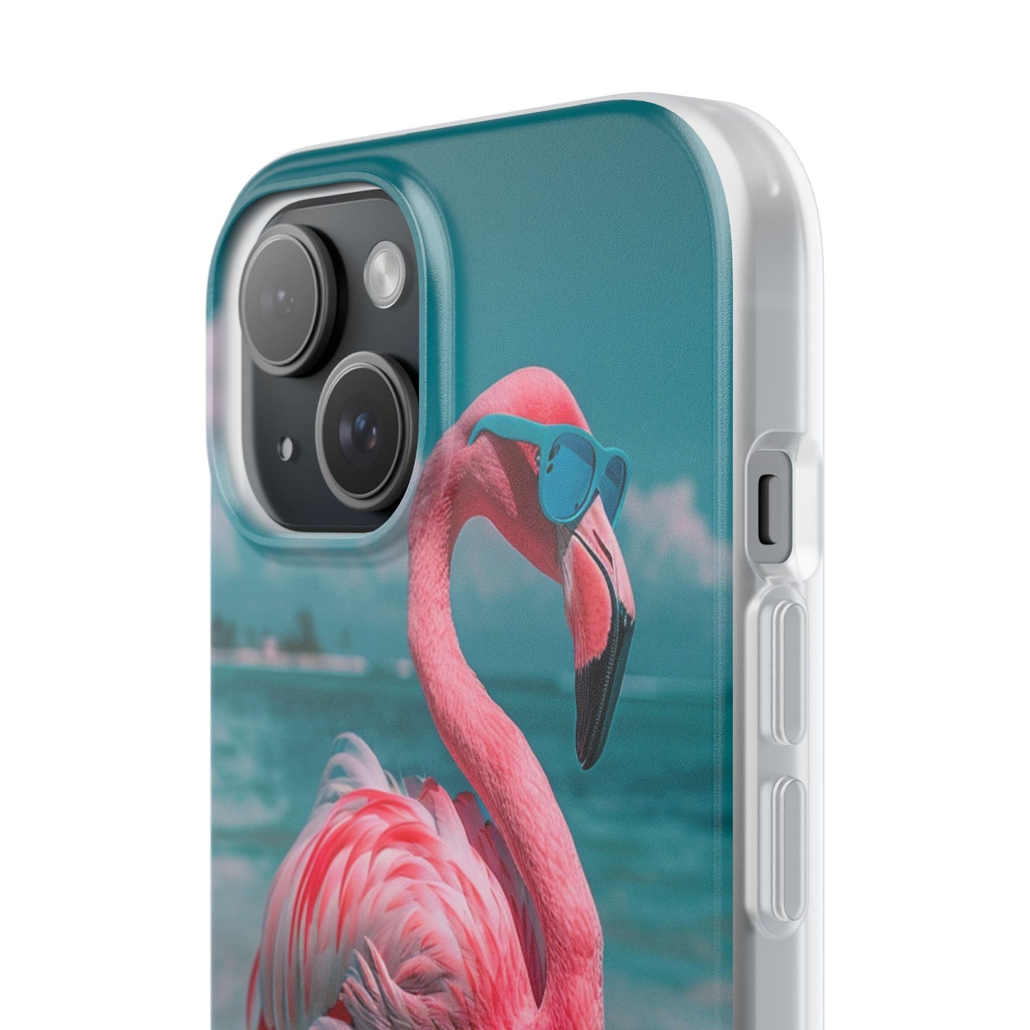 Aruba Beach Flamingo iPhone & Samsung Flexi Cases