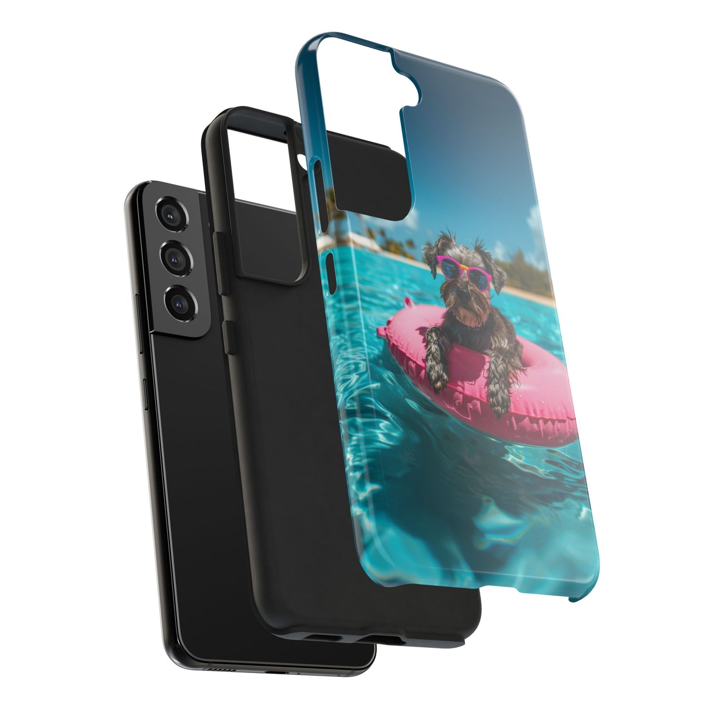 Schnauzer Summer Beach Tough iPhone & Samsung Cases