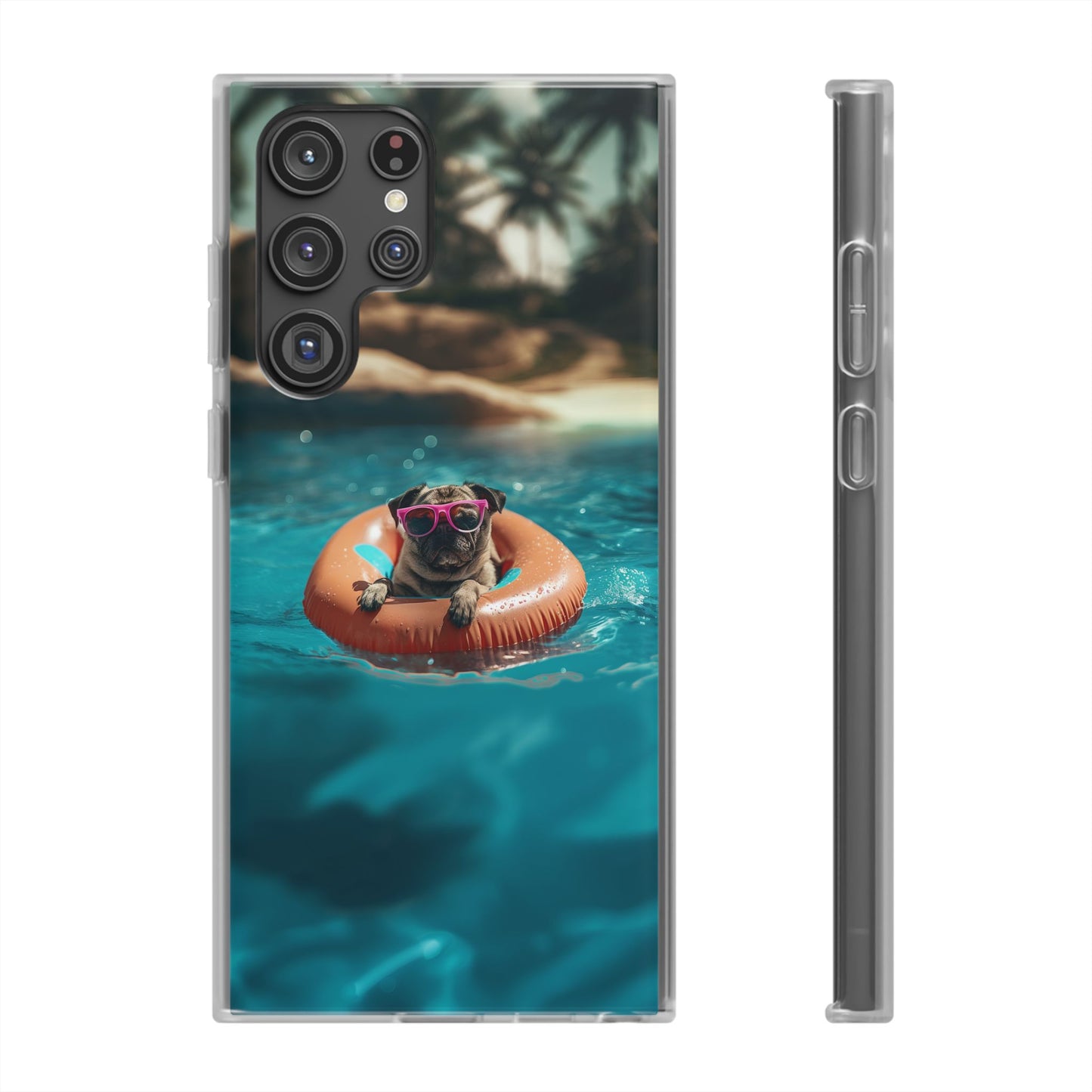 Pug Summer iPhone & Samsung Flexi Cases