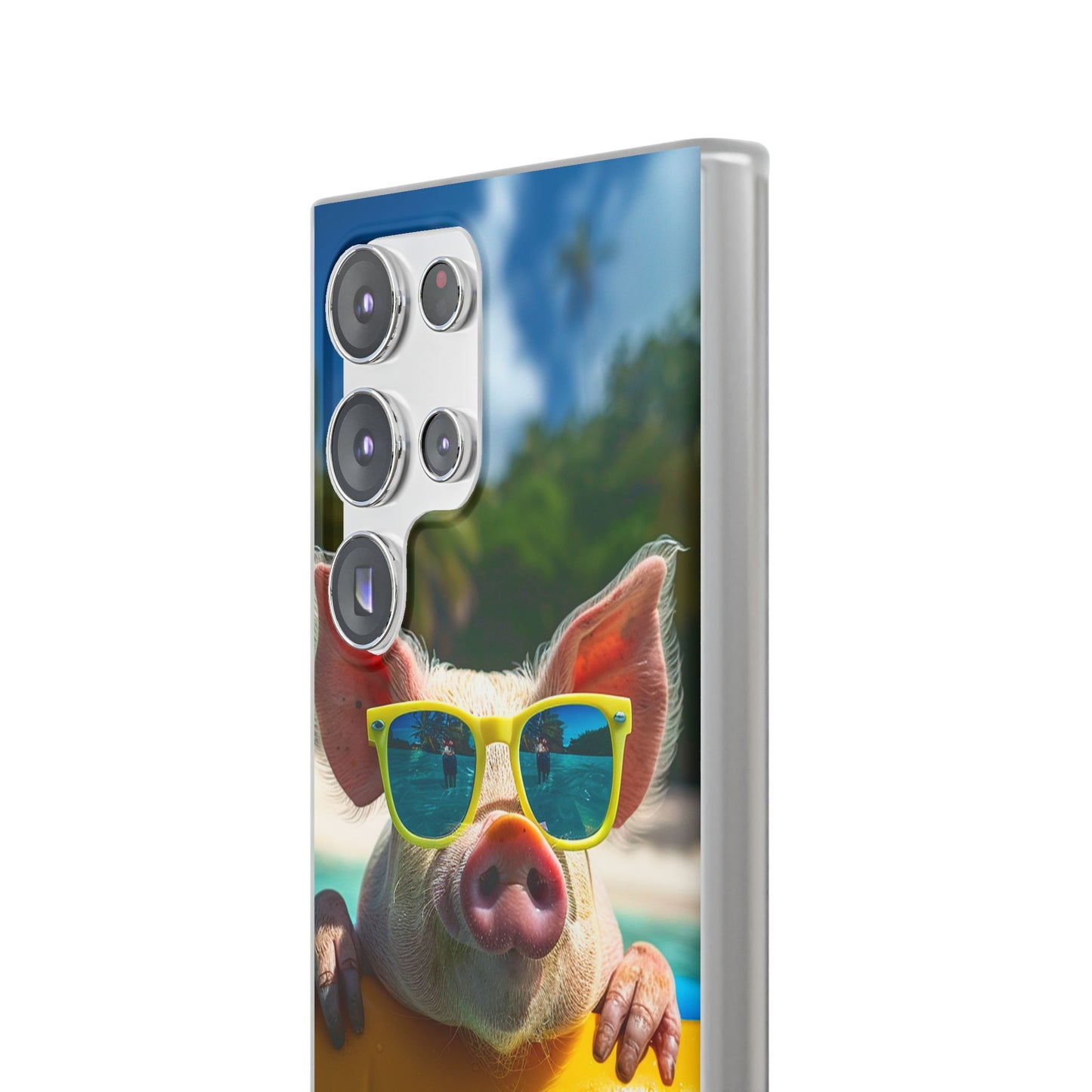 Aruba Summer Beach Pig iPhone & Samsung Flexi Cases