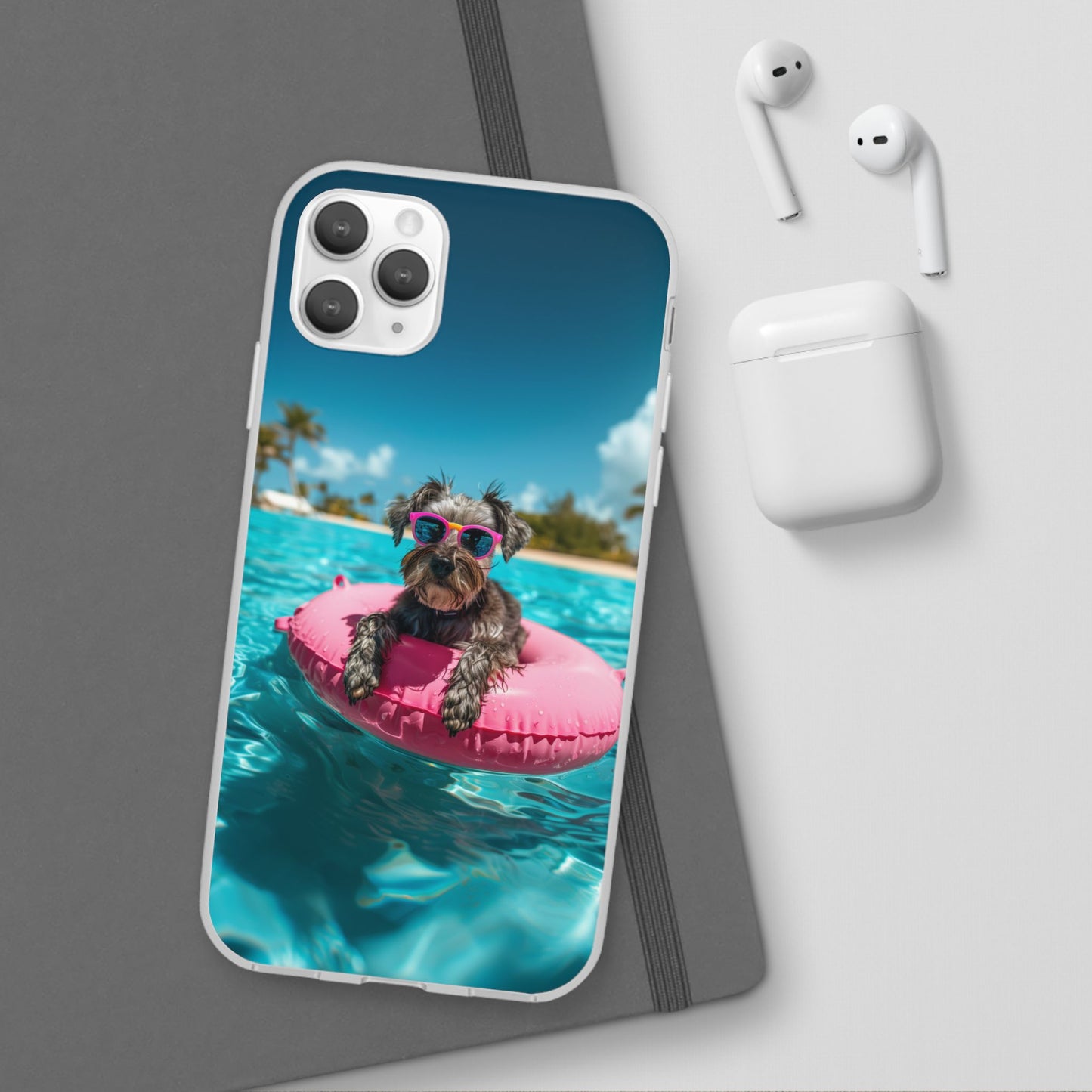 Aruba Schnauzer Summer Beach iPhone & Samsung Flexi Cases