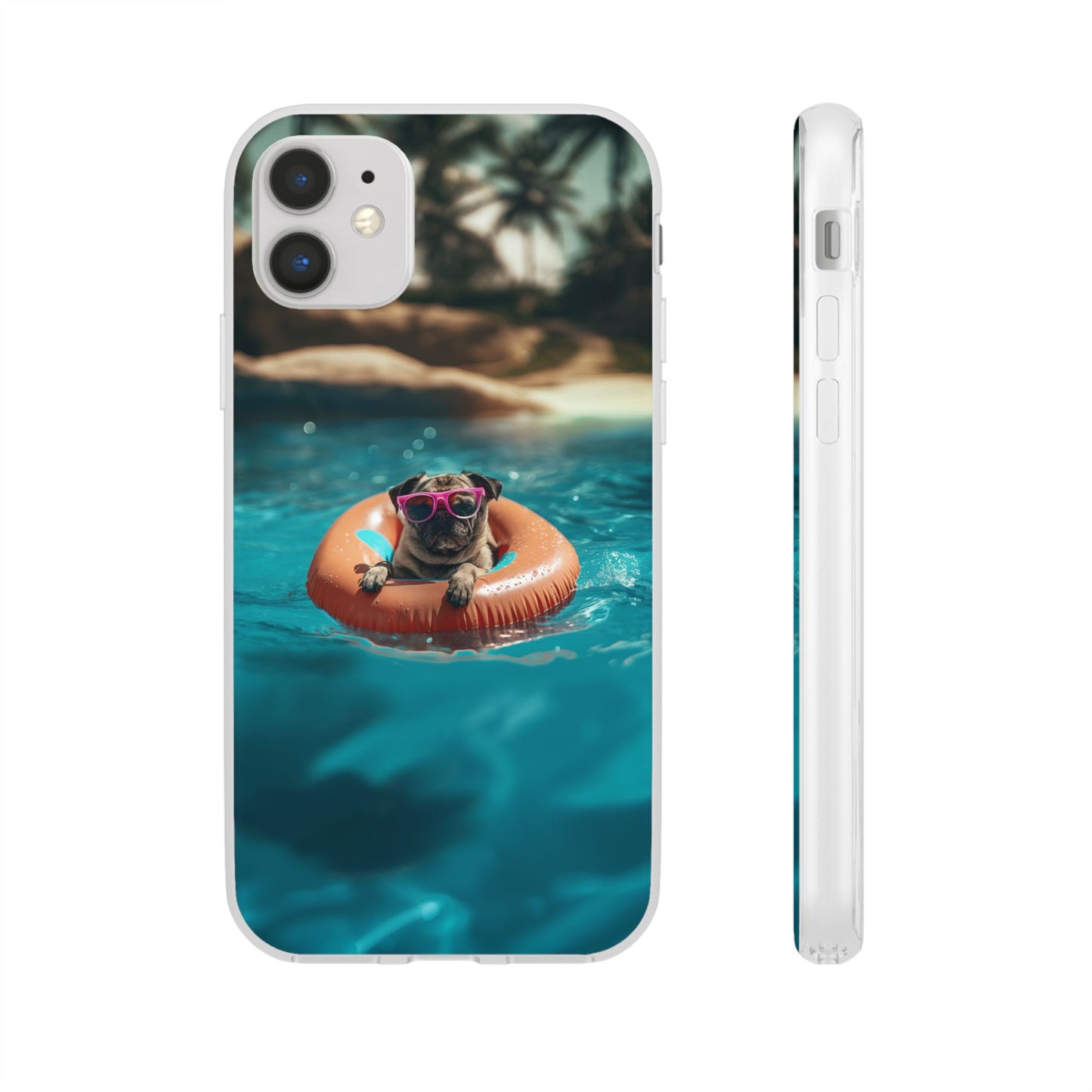 Pug Summer iPhone & Samsung Flexi Cases