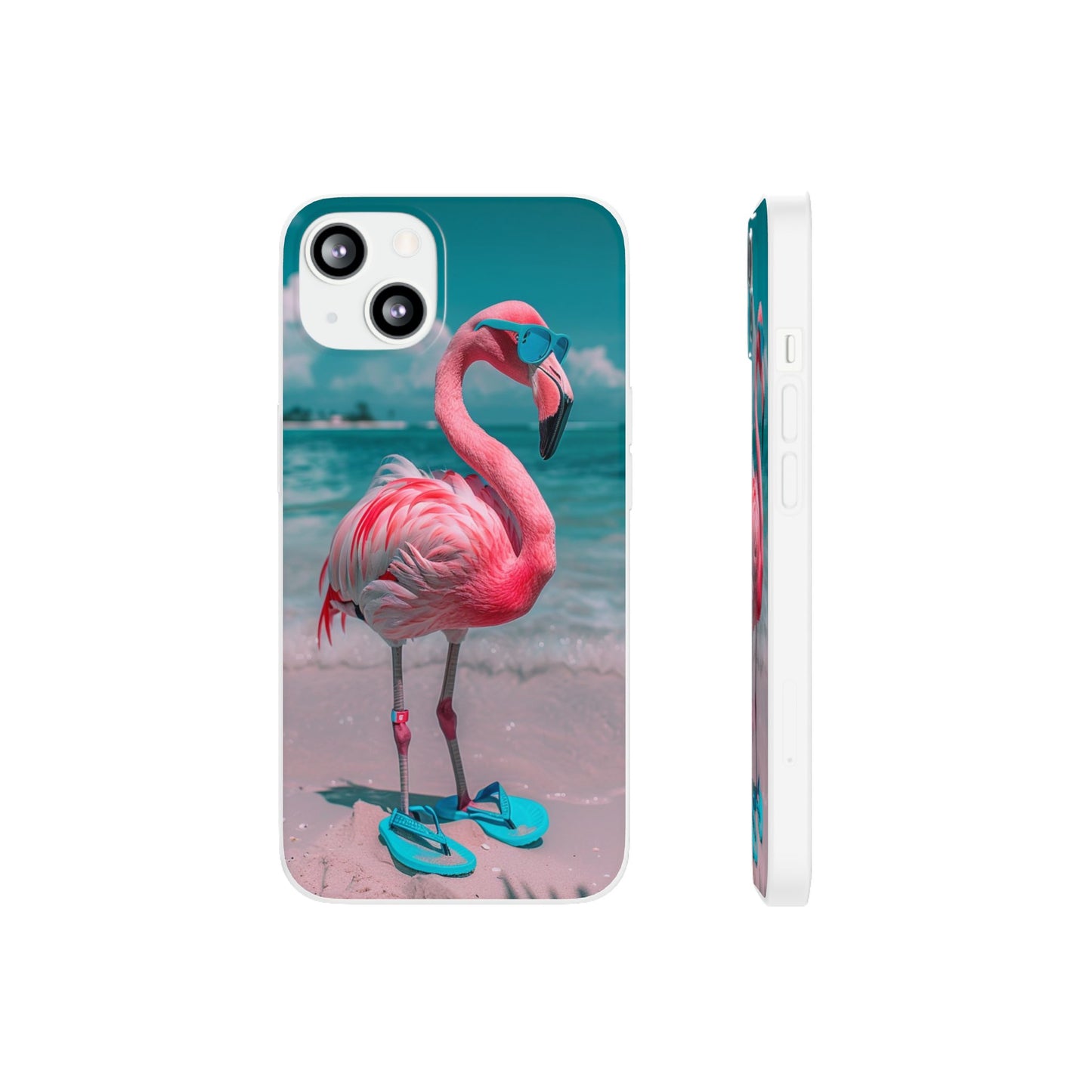 Aruba Beach Flamingo iPhone & Samsung Flexi Cases