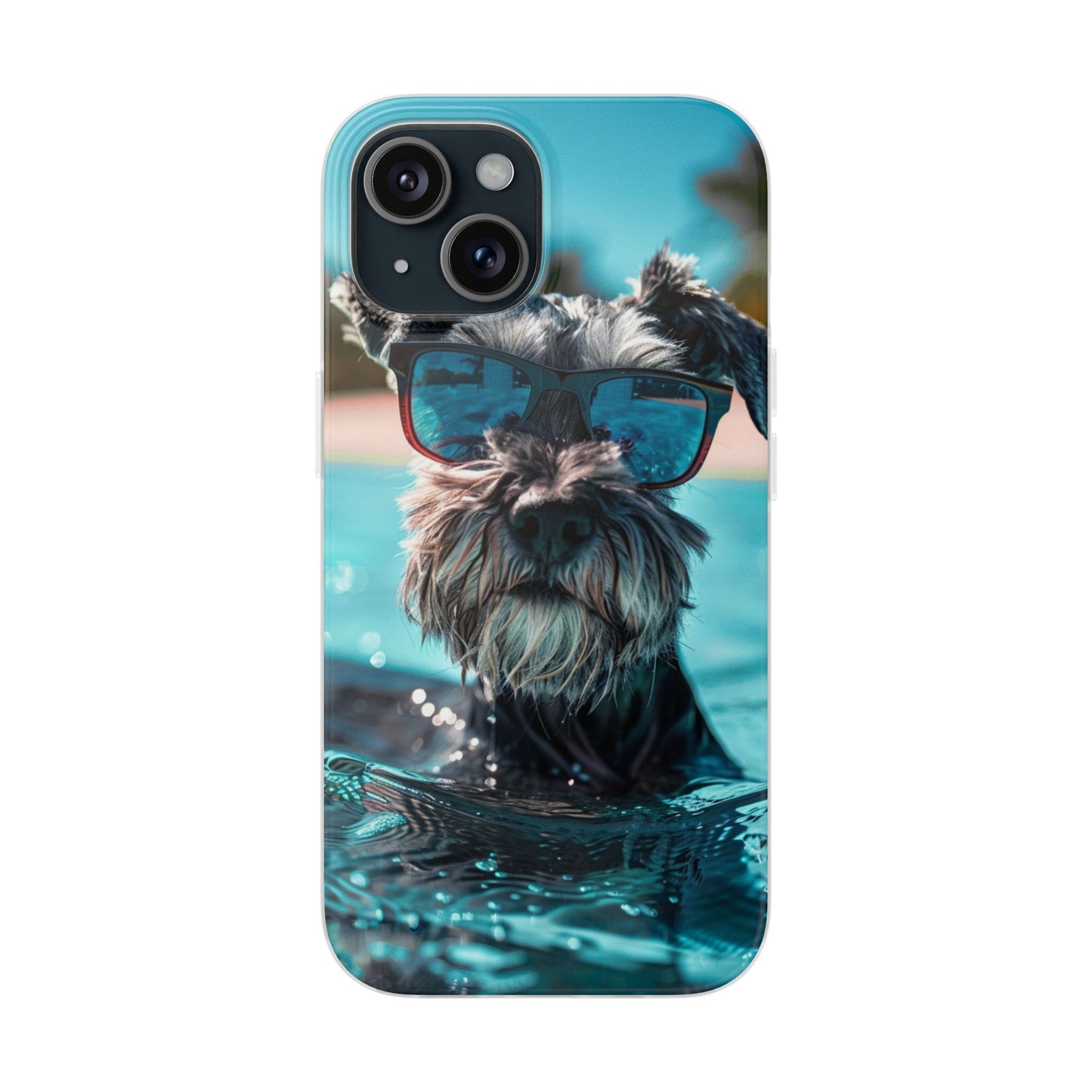 Aruba Schnauzer Option #2 Summer Beach iPhone & Samsung Flexi Cases