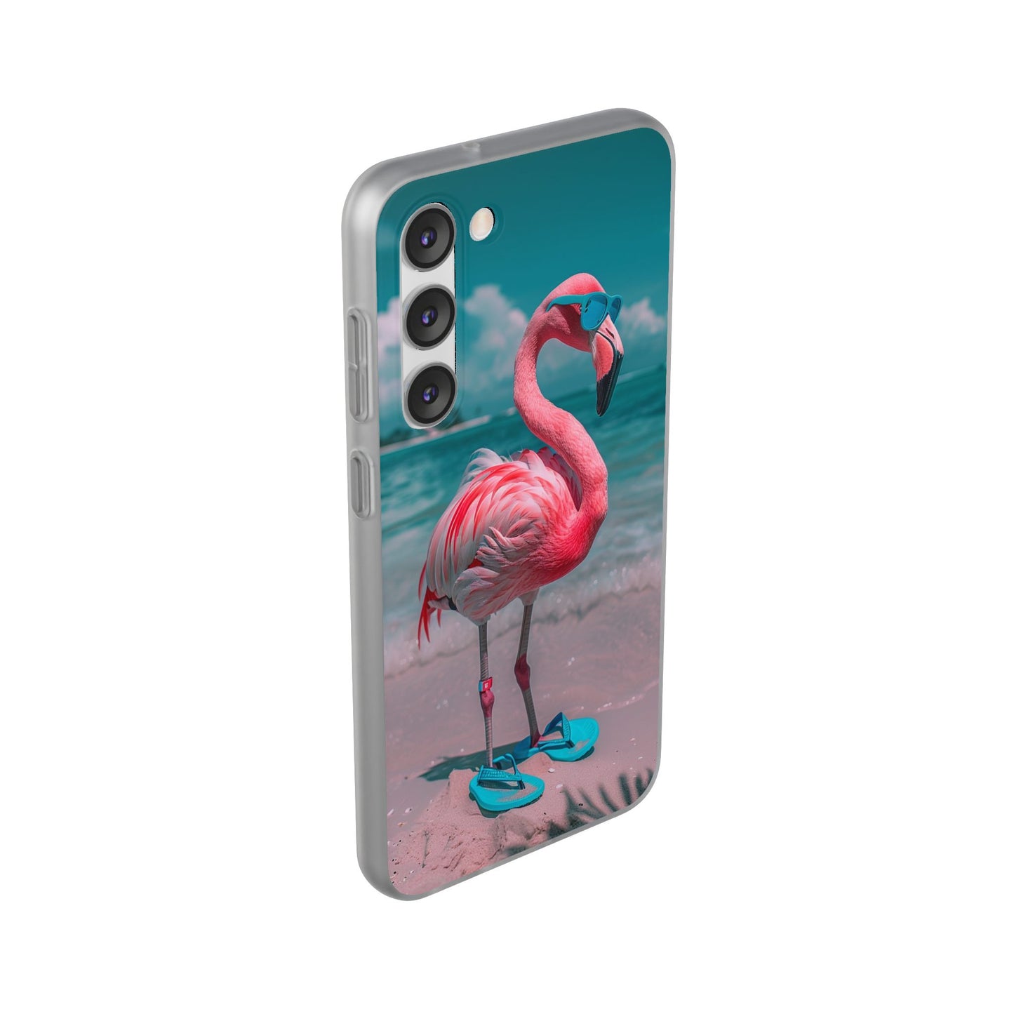 Aruba Beach Flamingo iPhone & Samsung Flexi Cases
