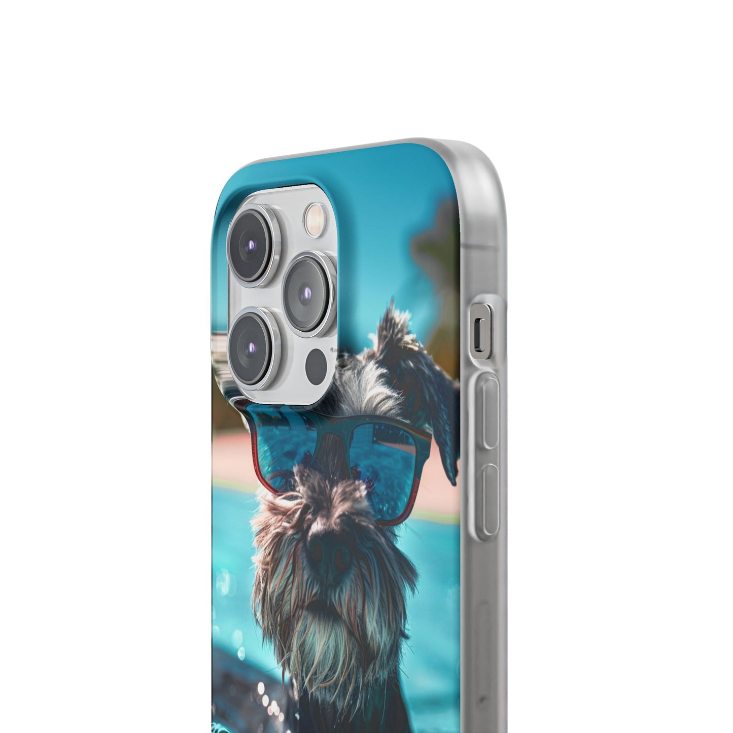 Aruba Schnauzer Option #2 Summer Beach iPhone & Samsung Flexi Cases