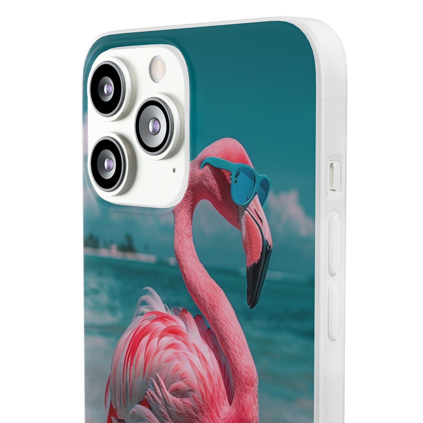 Aruba Beach Flamingo iPhone & Samsung Flexi Cases