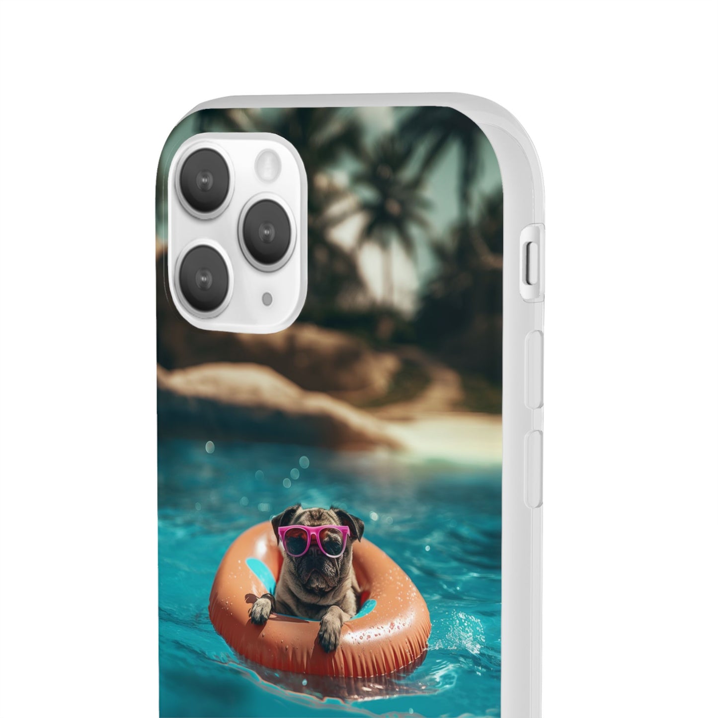 Pug Summer iPhone & Samsung Flexi Cases