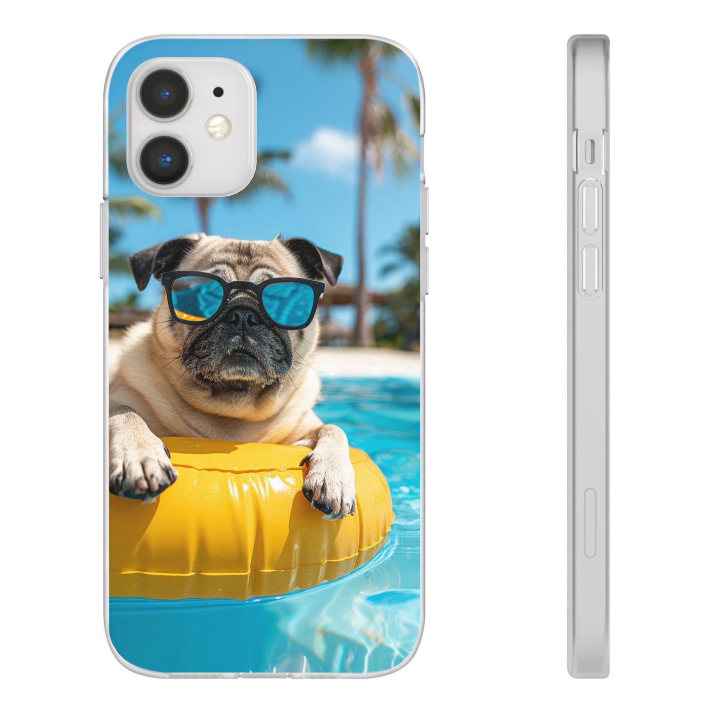 Aruba Pug Summer Option #2 iPhone & Samsung Flexi Cases