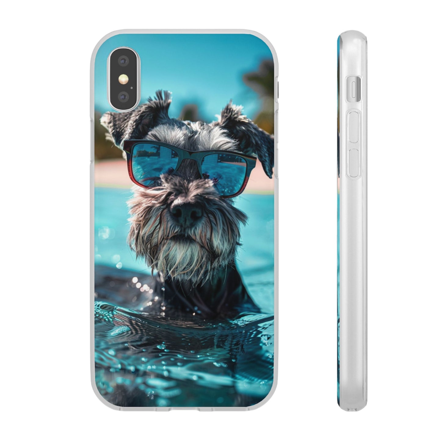 Aruba Schnauzer Option #2 Summer Beach iPhone & Samsung Flexi Cases