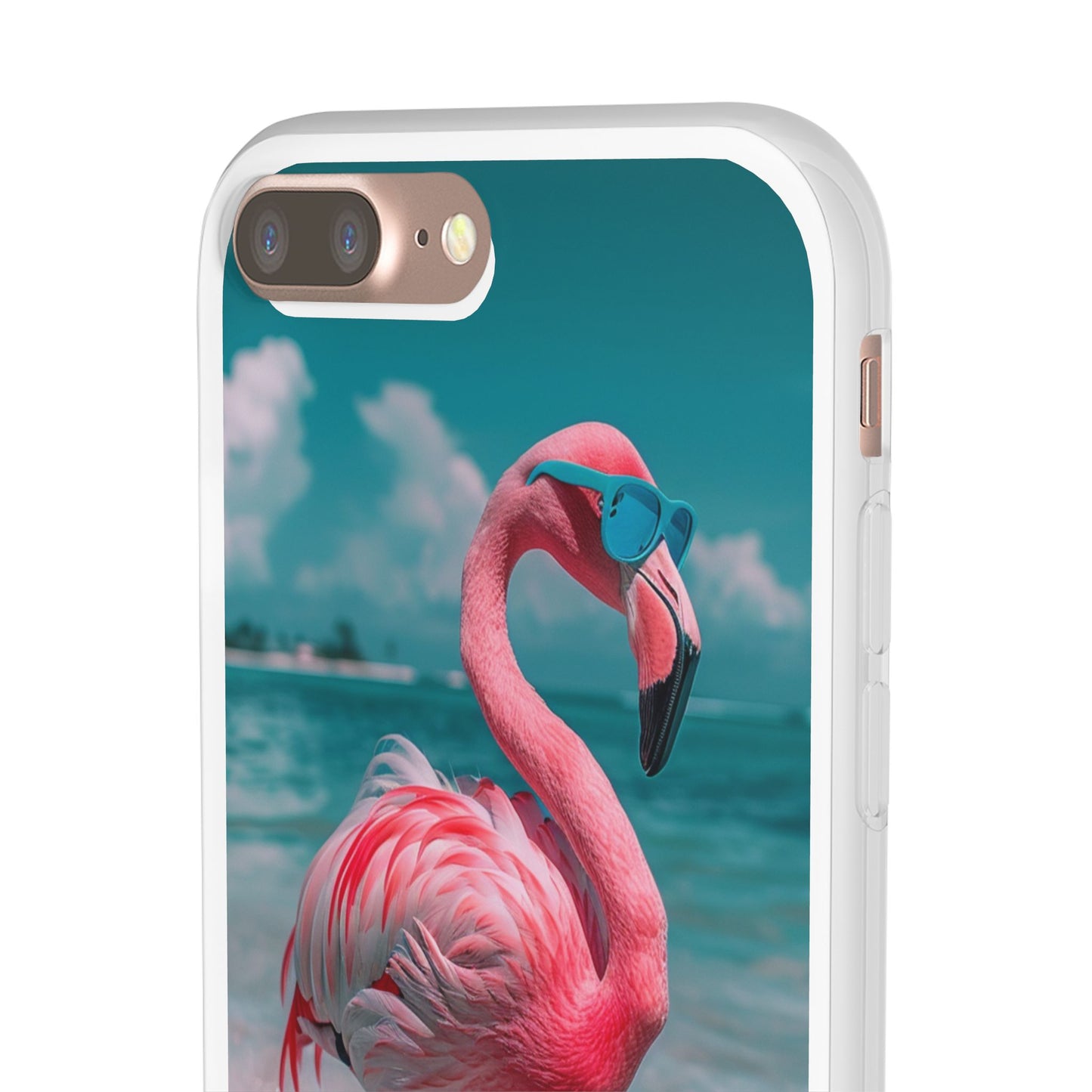 Aruba Beach Flamingo iPhone & Samsung Flexi Cases