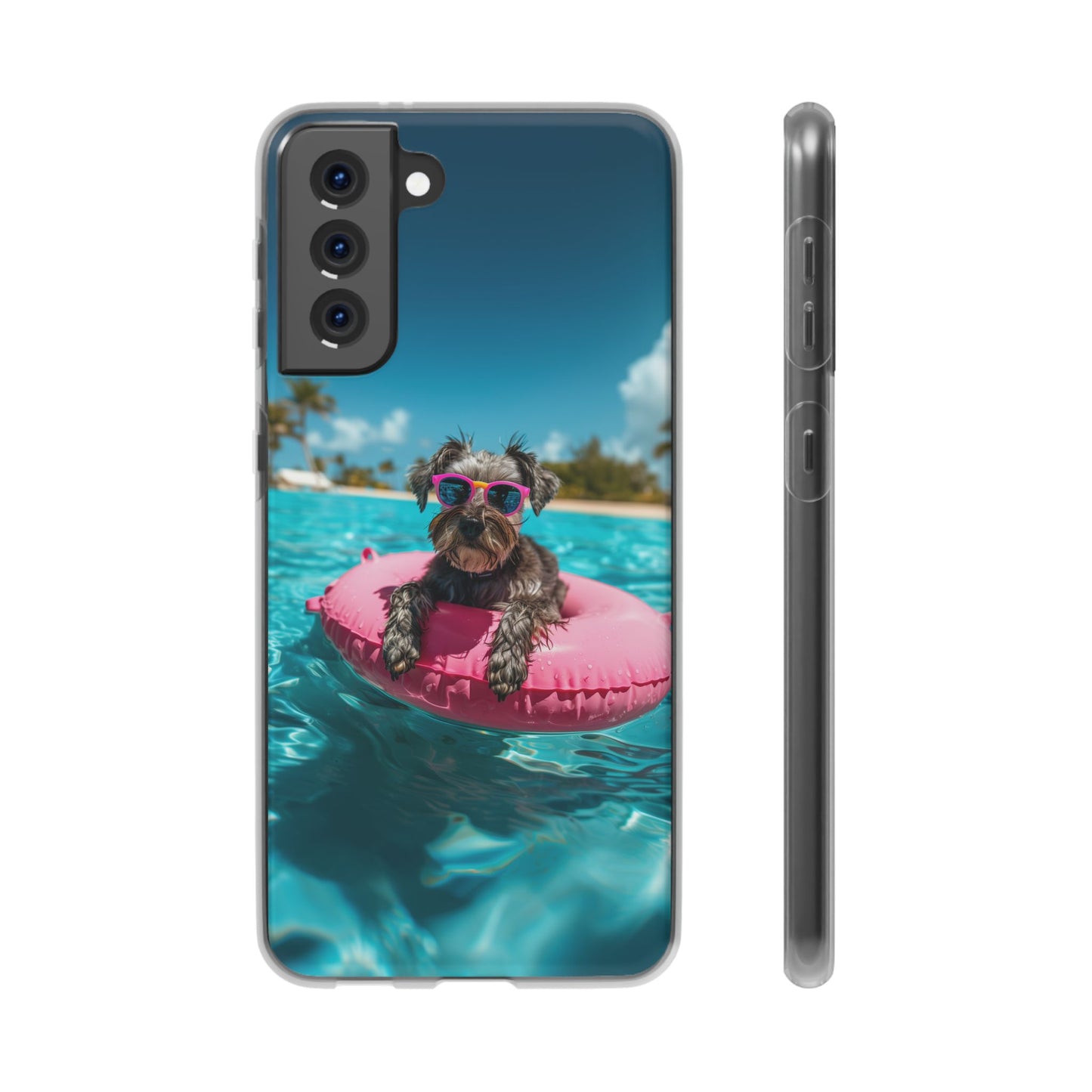 Aruba Schnauzer Summer Beach iPhone & Samsung Flexi Cases
