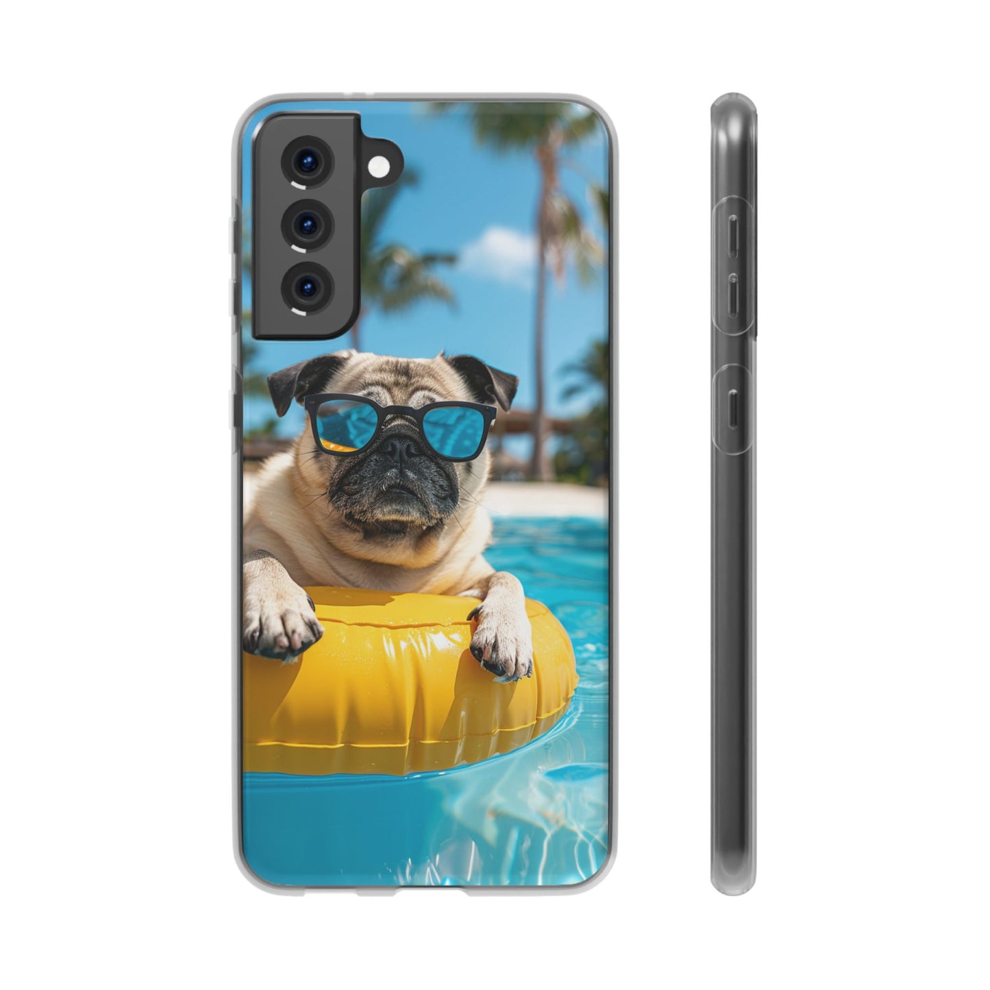 Aruba Pug Summer Option #2 iPhone & Samsung Flexi Cases