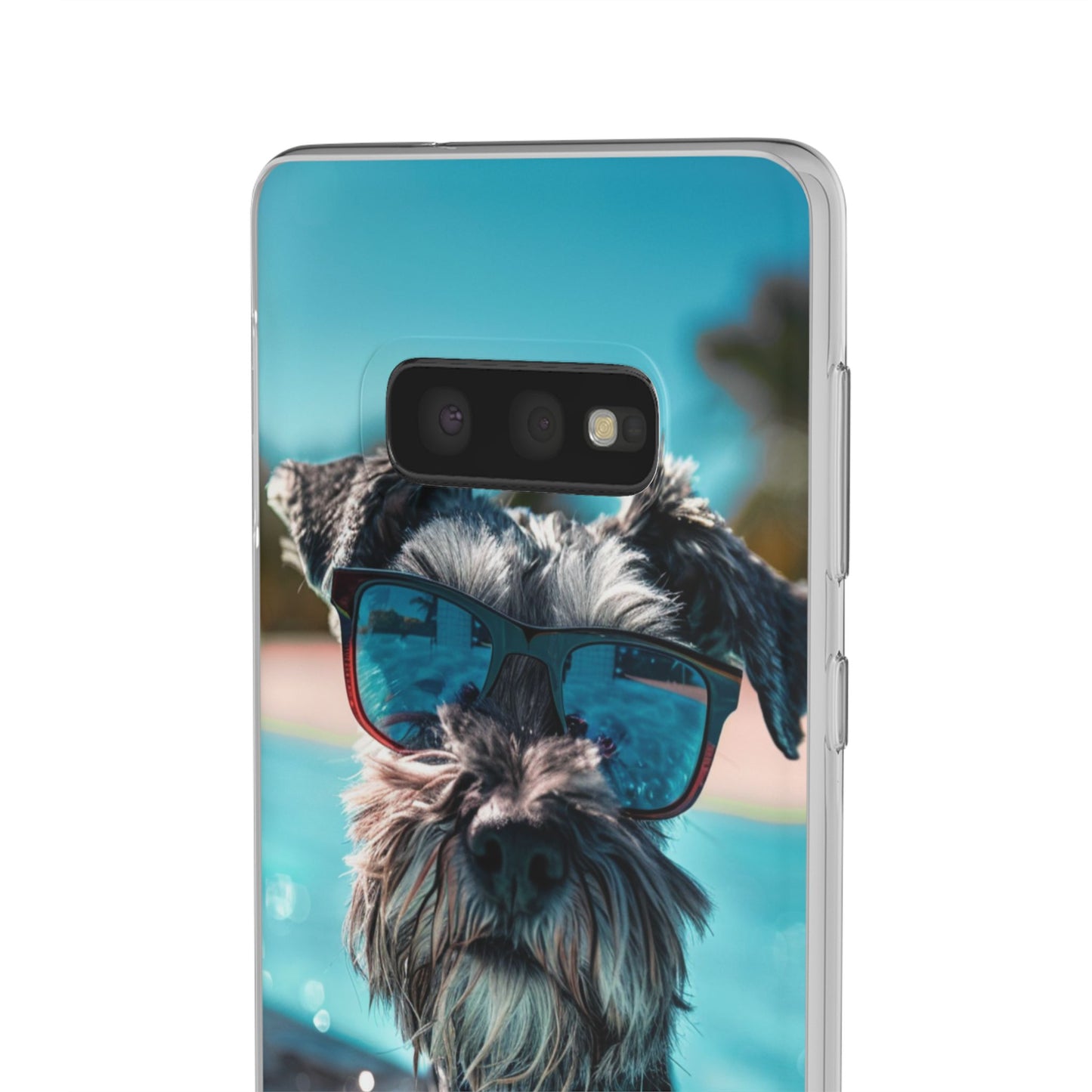 Aruba Schnauzer Option #2 Summer Beach iPhone & Samsung Flexi Cases