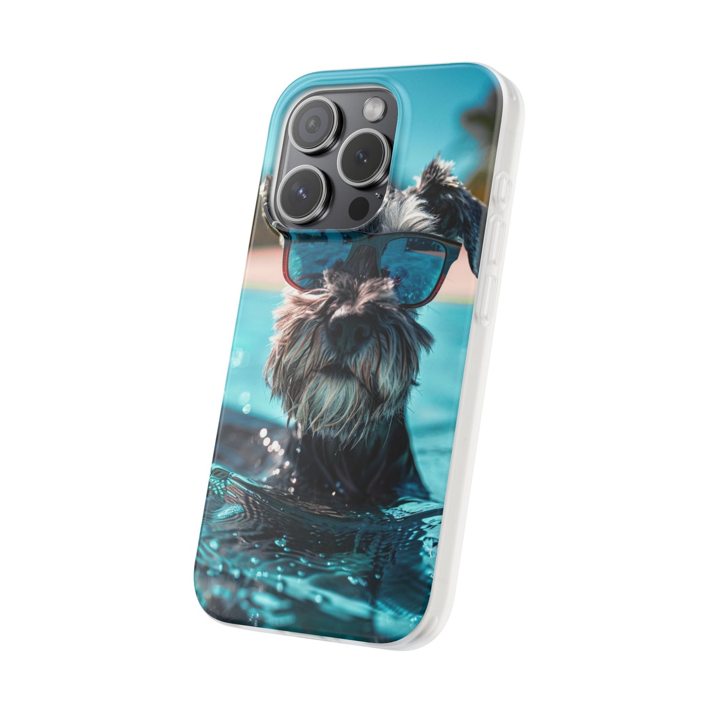 Aruba Schnauzer Option #2 Summer Beach iPhone & Samsung Flexi Cases