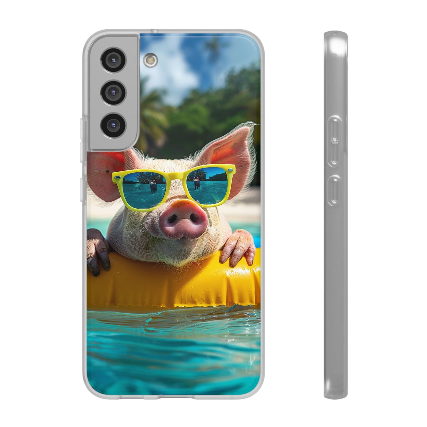 Aruba Summer Beach Pig iPhone & Samsung Flexi Cases
