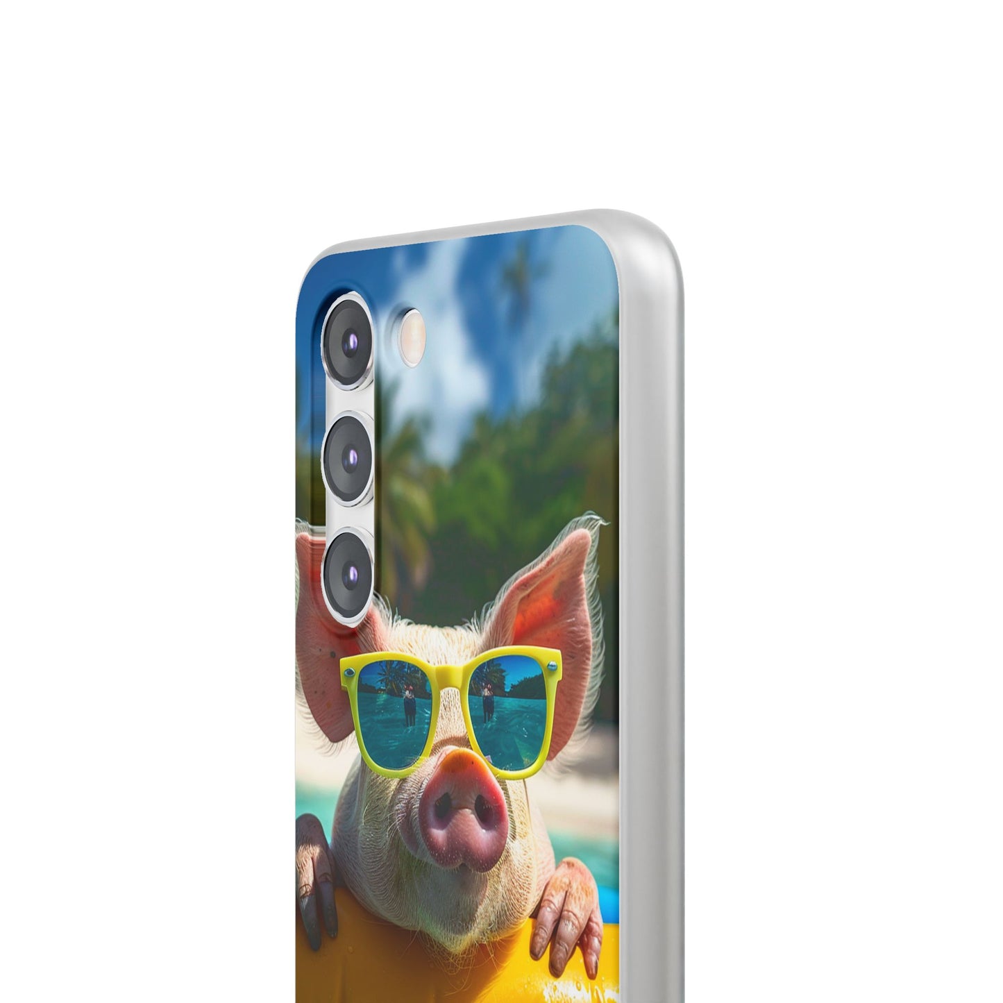 Aruba Summer Beach Pig iPhone & Samsung Flexi Cases