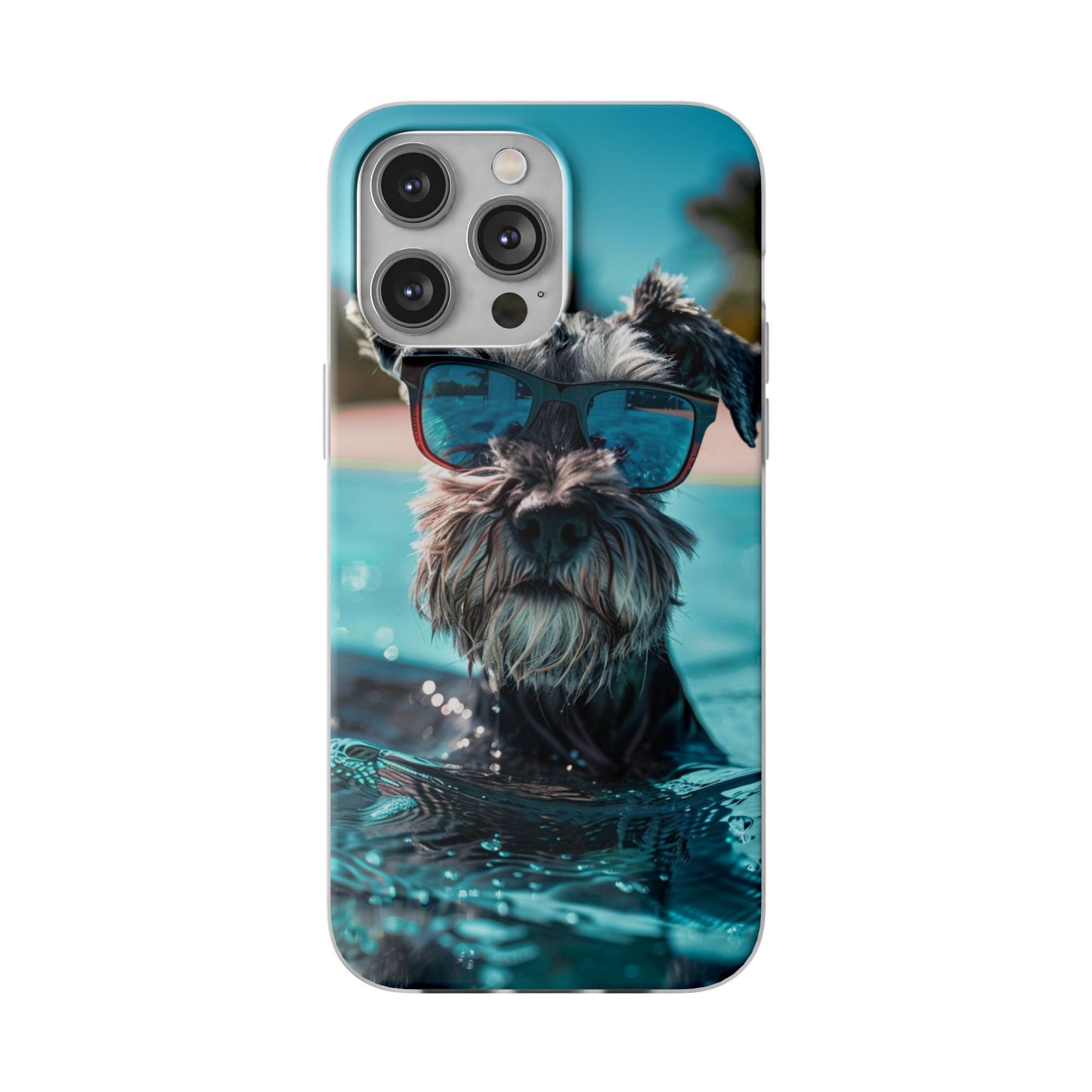 Aruba Schnauzer Option #2 Summer Beach iPhone & Samsung Flexi Cases