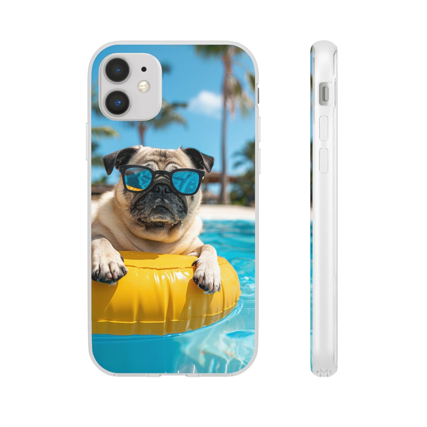 Aruba Pug Summer Option #2 iPhone & Samsung Flexi Cases