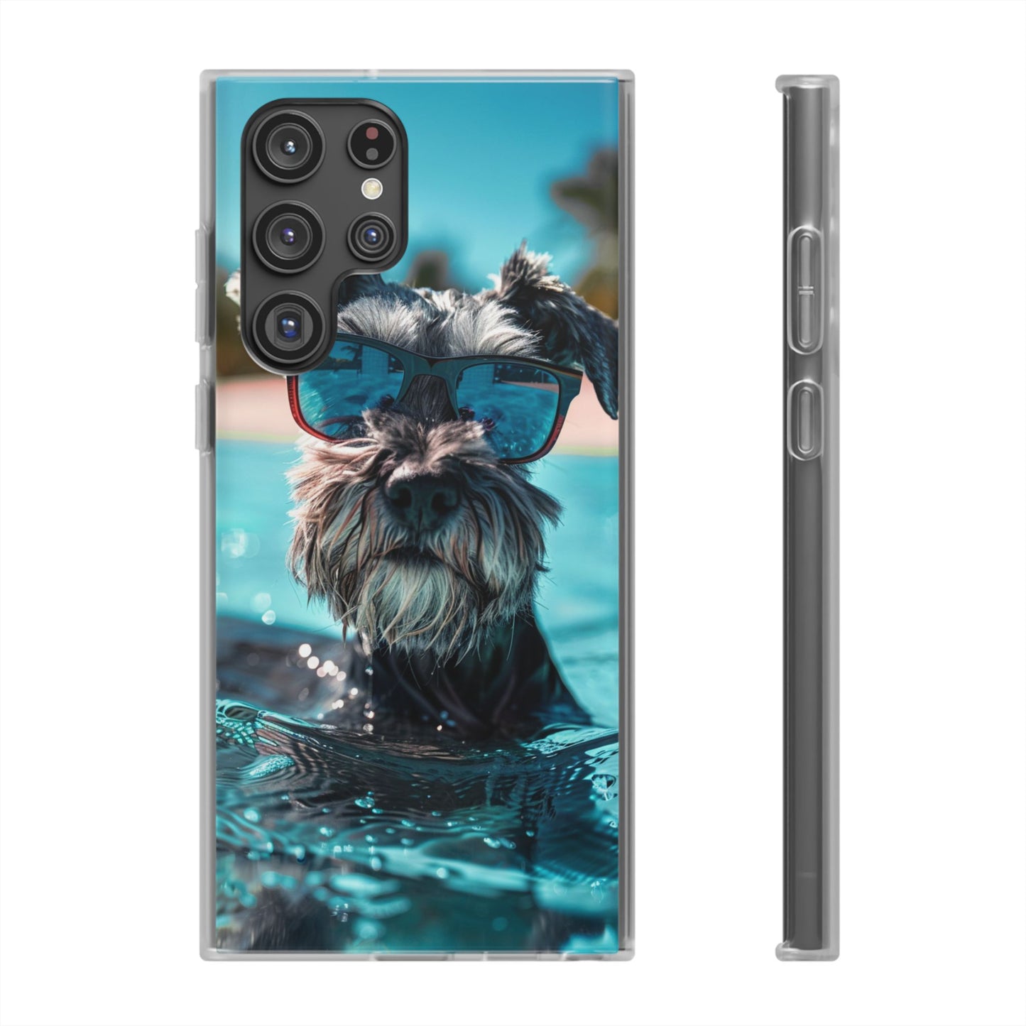 Aruba Schnauzer Option #2 Summer Beach iPhone & Samsung Flexi Cases
