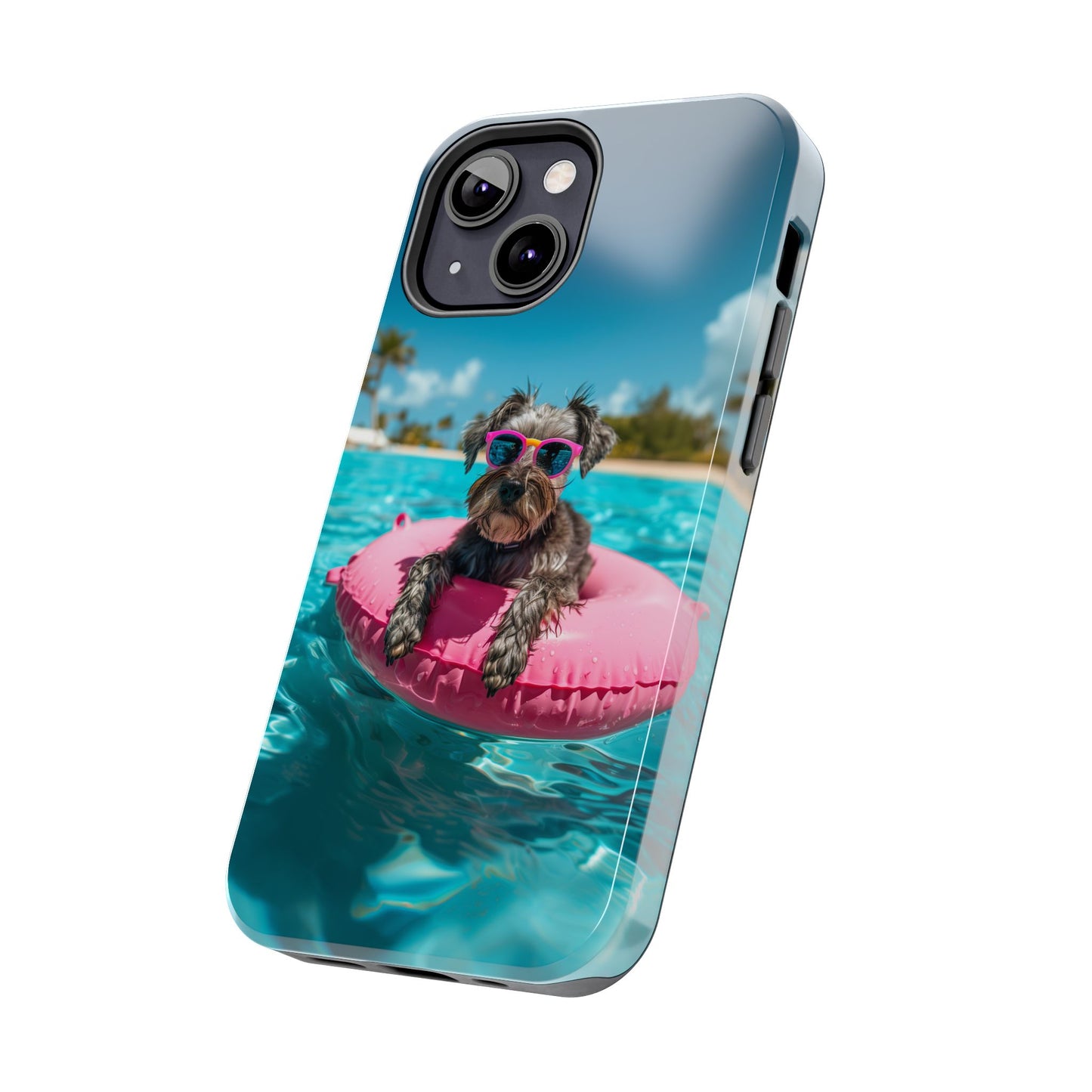 Schnauzer Summer Beach Tough iPhone & Samsung Cases