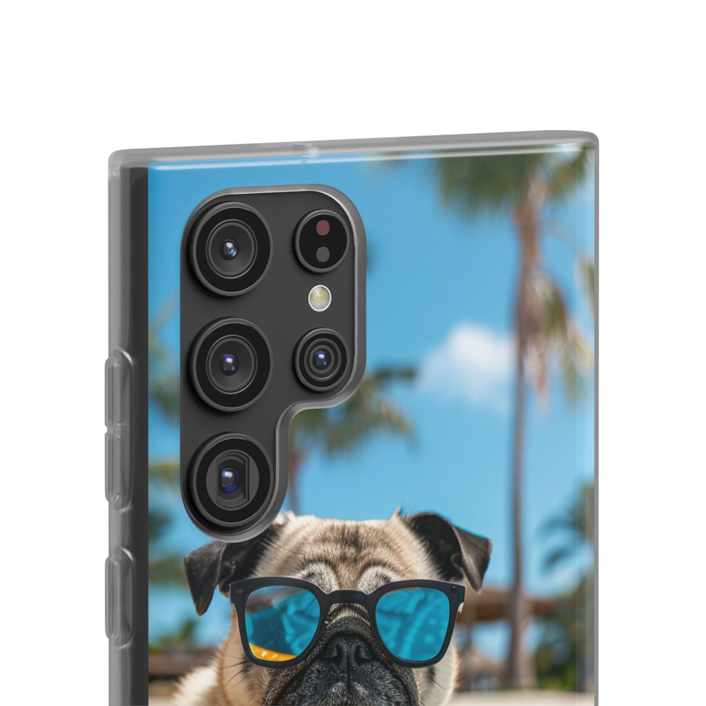 Aruba Pug Summer Option #2 iPhone & Samsung Flexi Cases