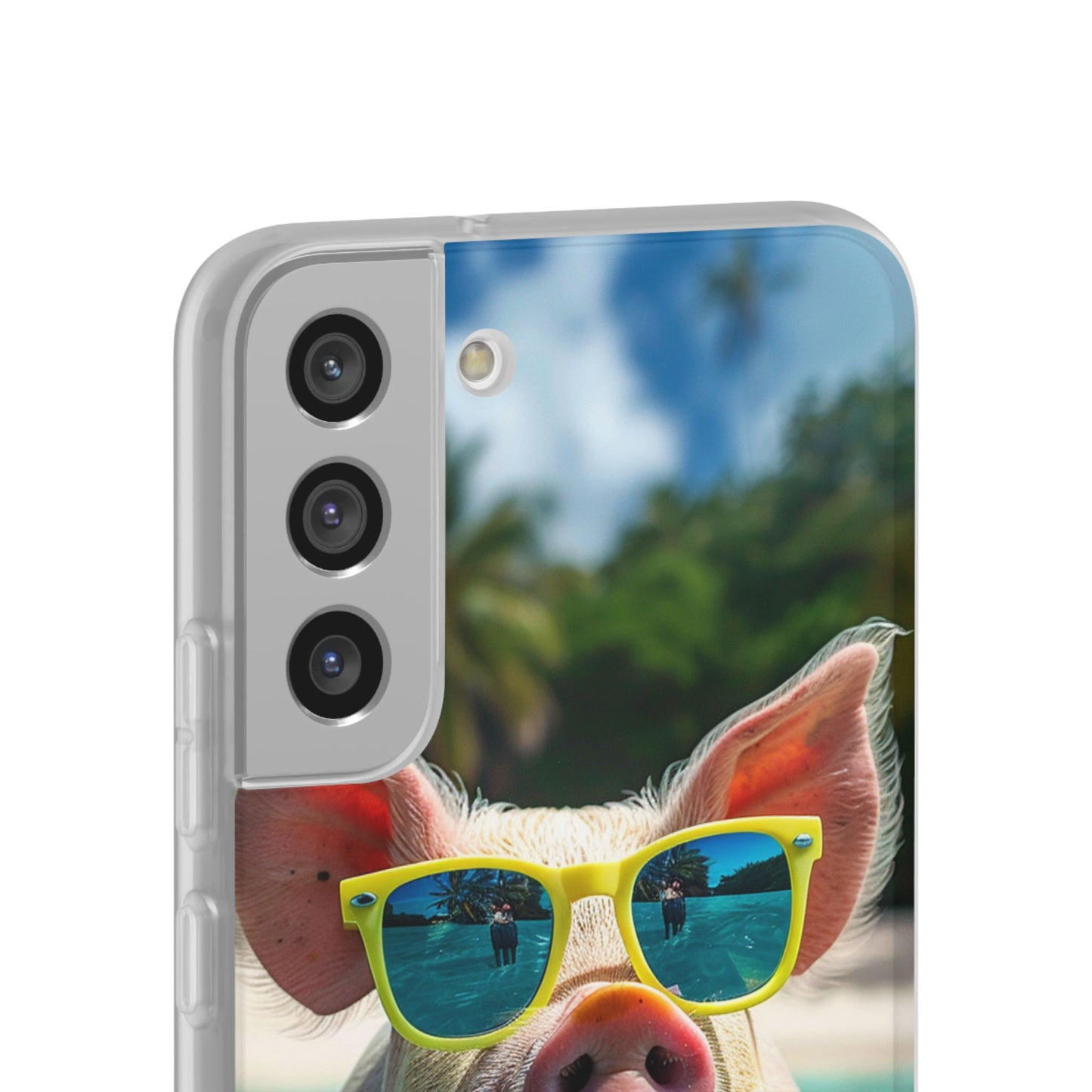 Aruba Summer Beach Pig iPhone & Samsung Flexi Cases