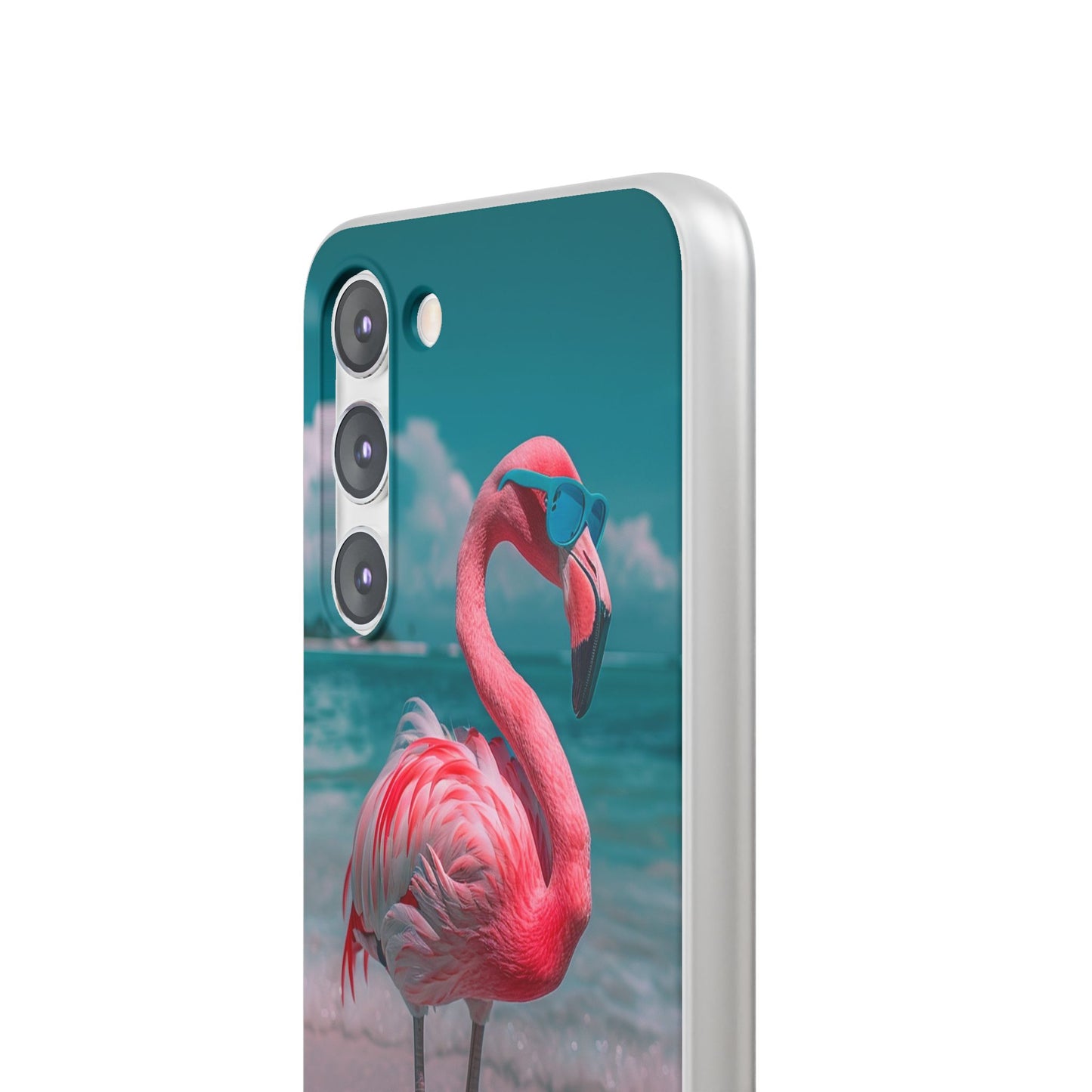 Aruba Beach Flamingo iPhone & Samsung Flexi Cases