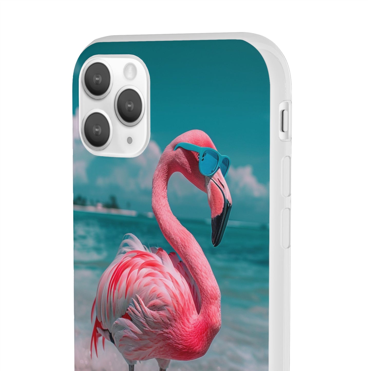 Aruba Beach Flamingo iPhone & Samsung Flexi Cases