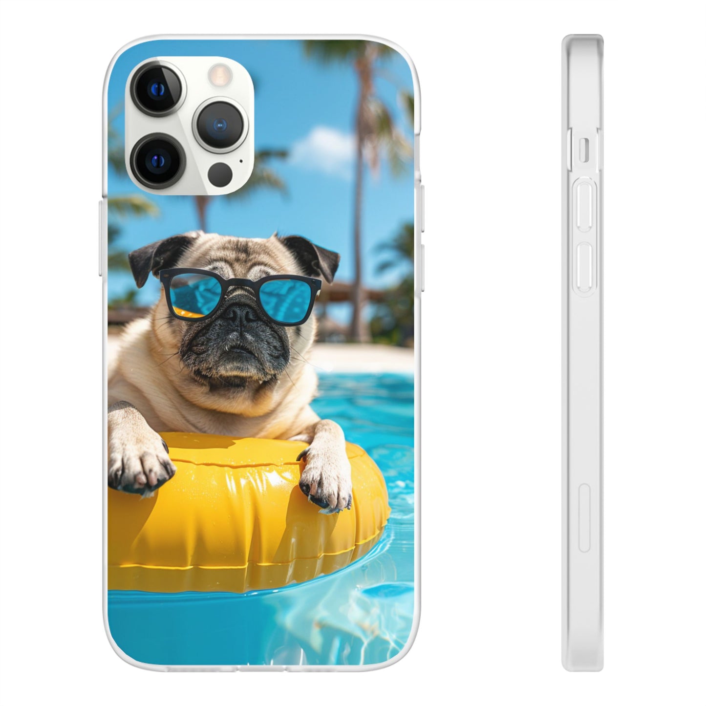 Aruba Pug Summer Option #2 iPhone & Samsung Flexi Cases