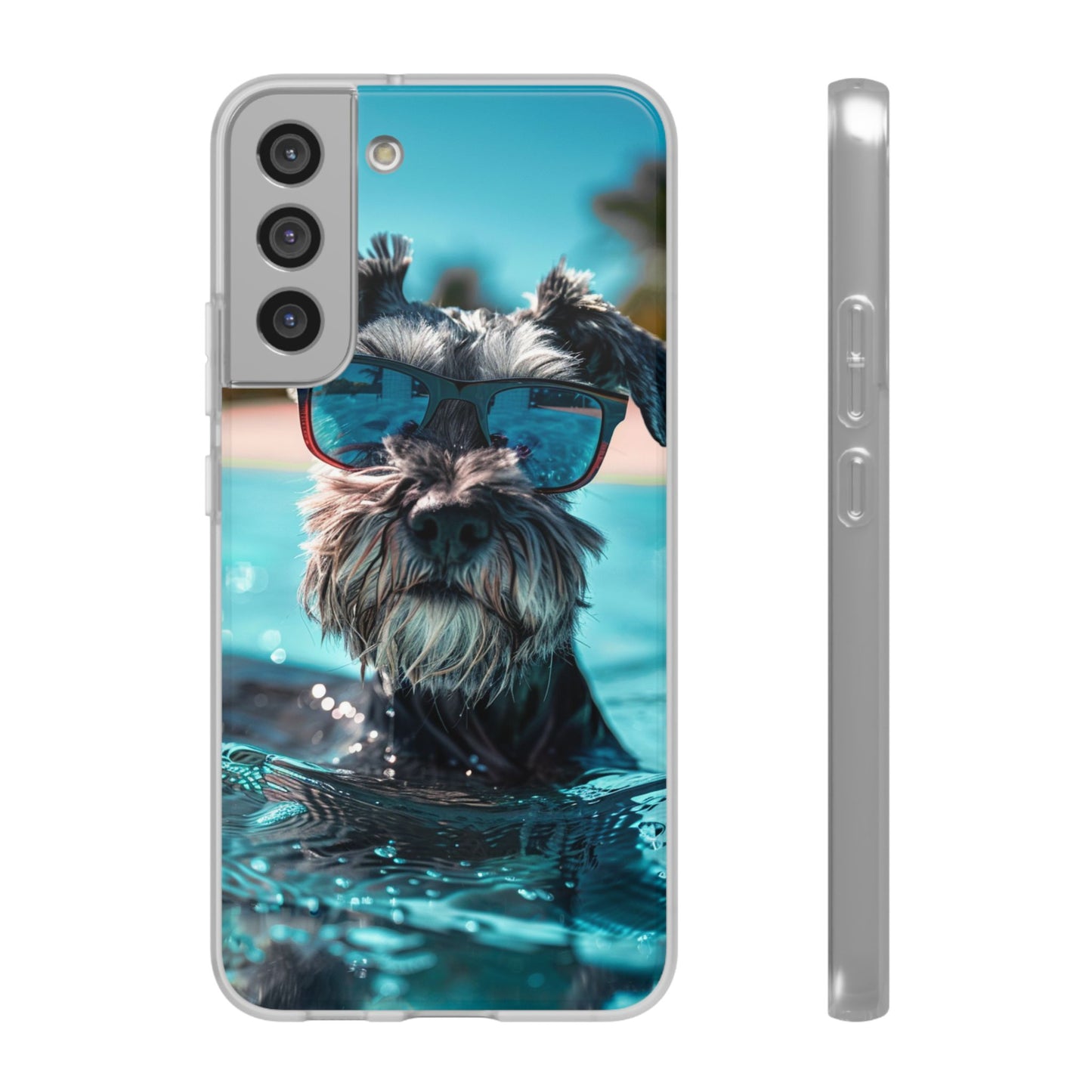 Aruba Schnauzer Option #2 Summer Beach iPhone & Samsung Flexi Cases