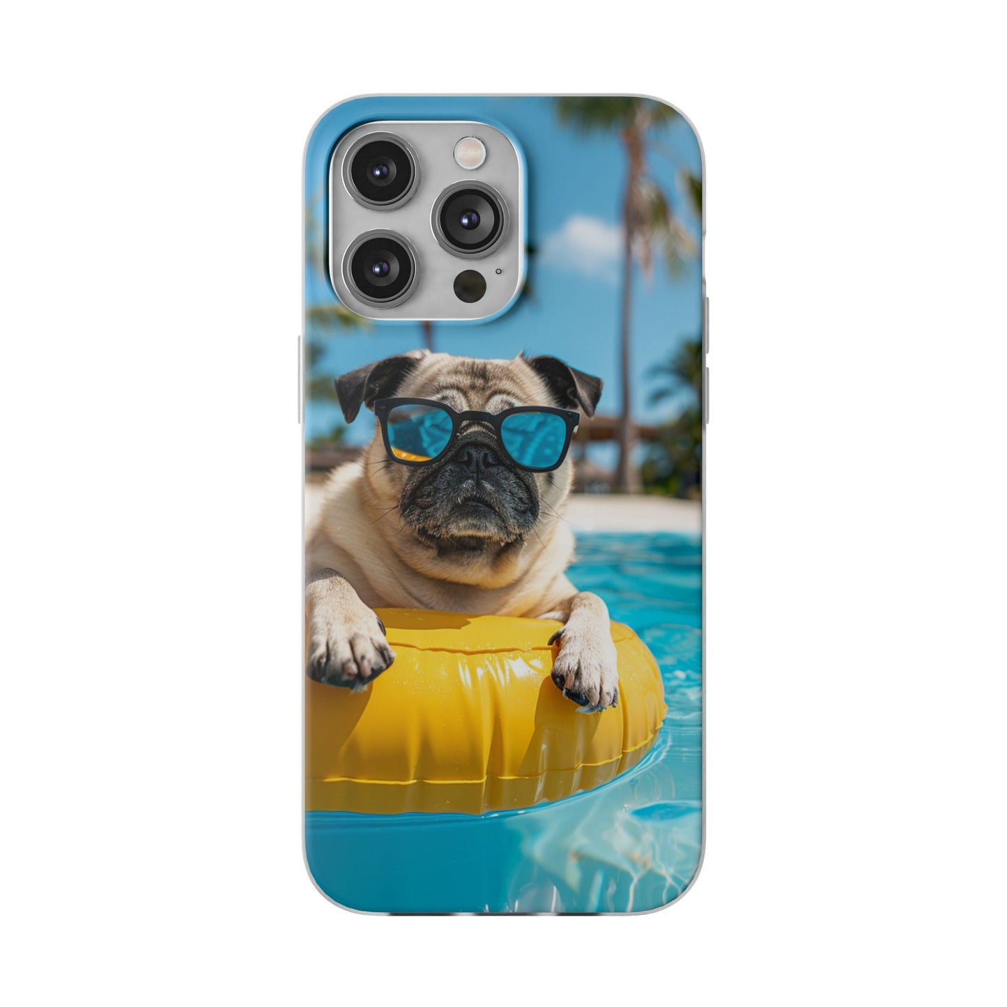 Aruba Pug Summer Option #2 iPhone & Samsung Flexi Cases
