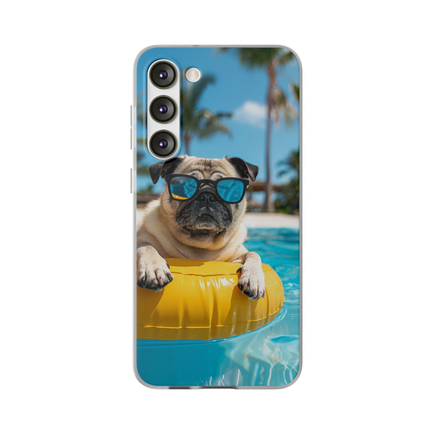 Aruba Pug Summer Option #2 iPhone & Samsung Flexi Cases