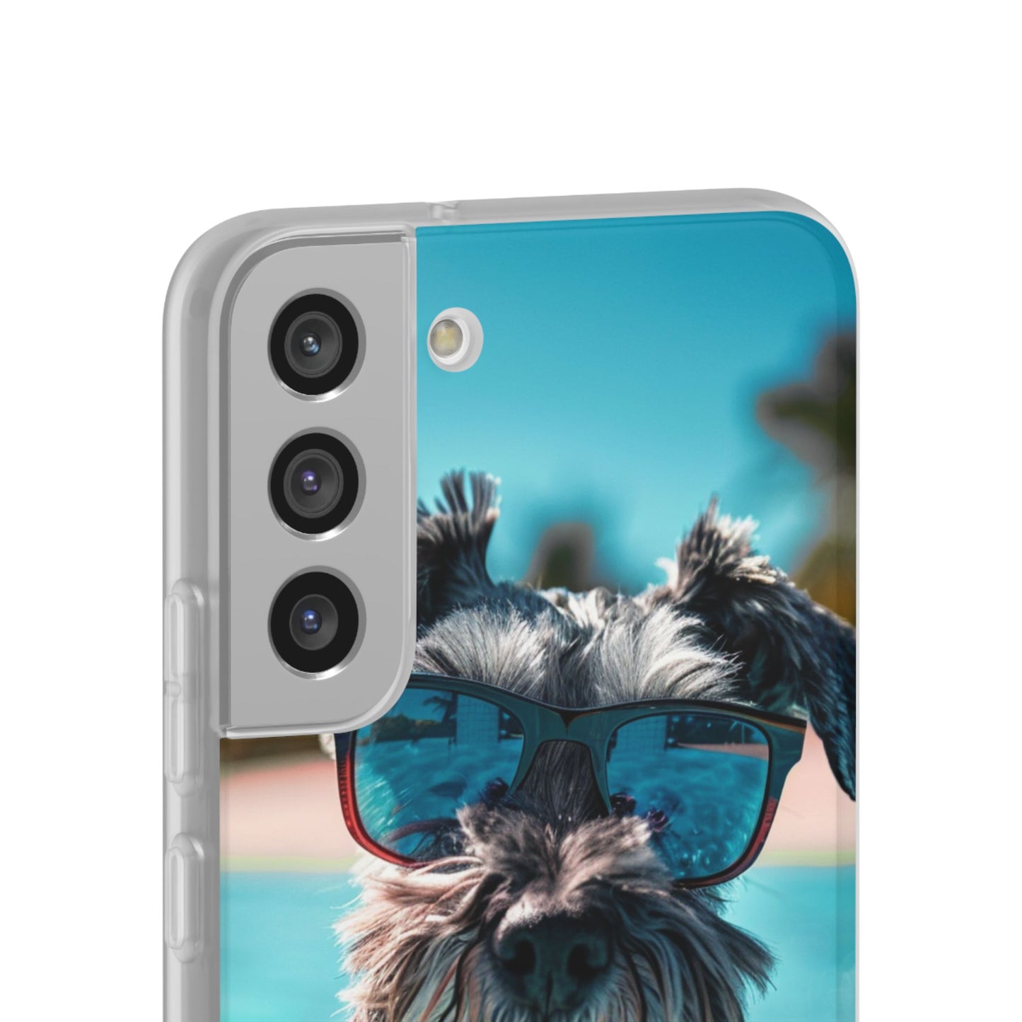 Aruba Schnauzer Option #2 Summer Beach iPhone & Samsung Flexi Cases
