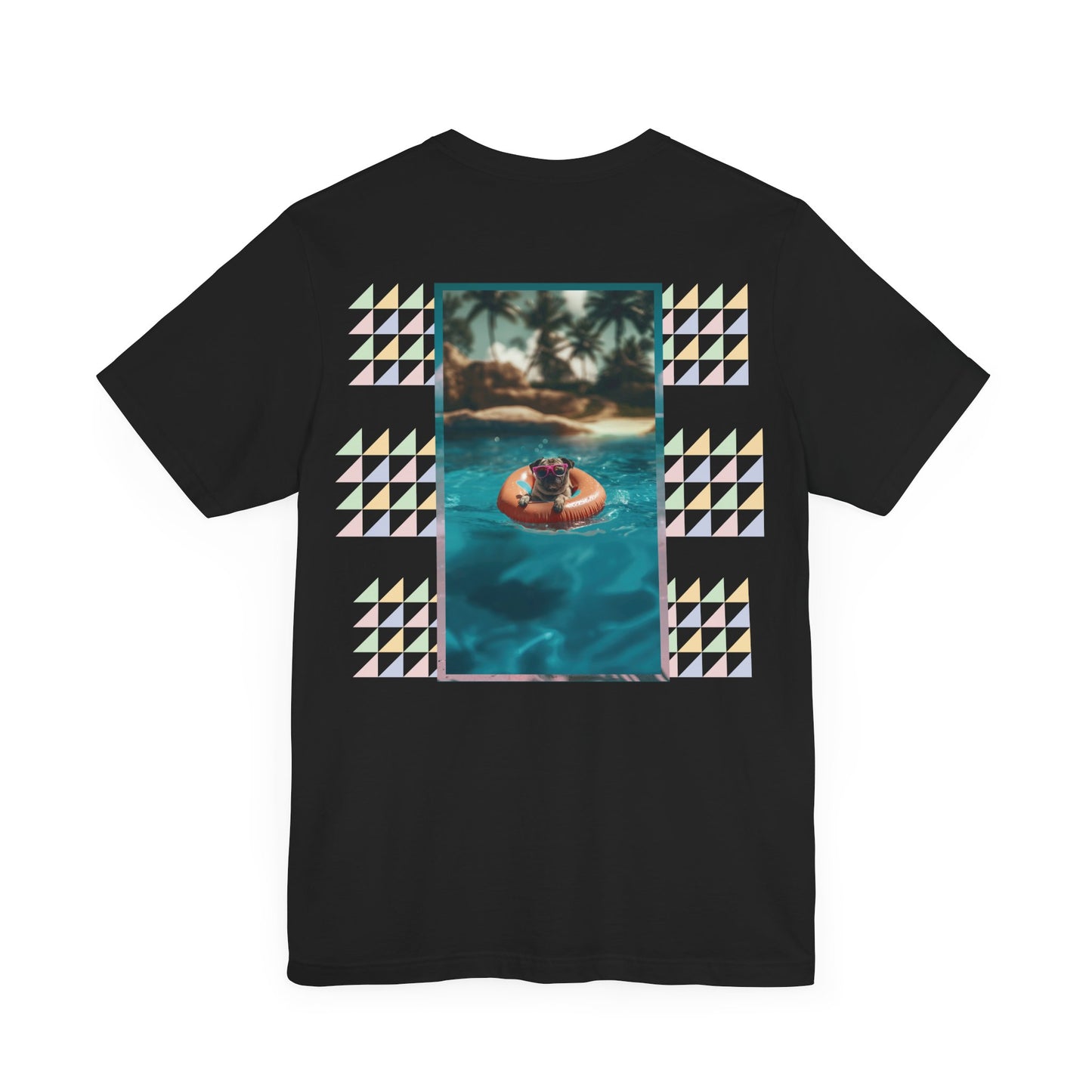 Beach Pug Unisex Short Sleeve Tee